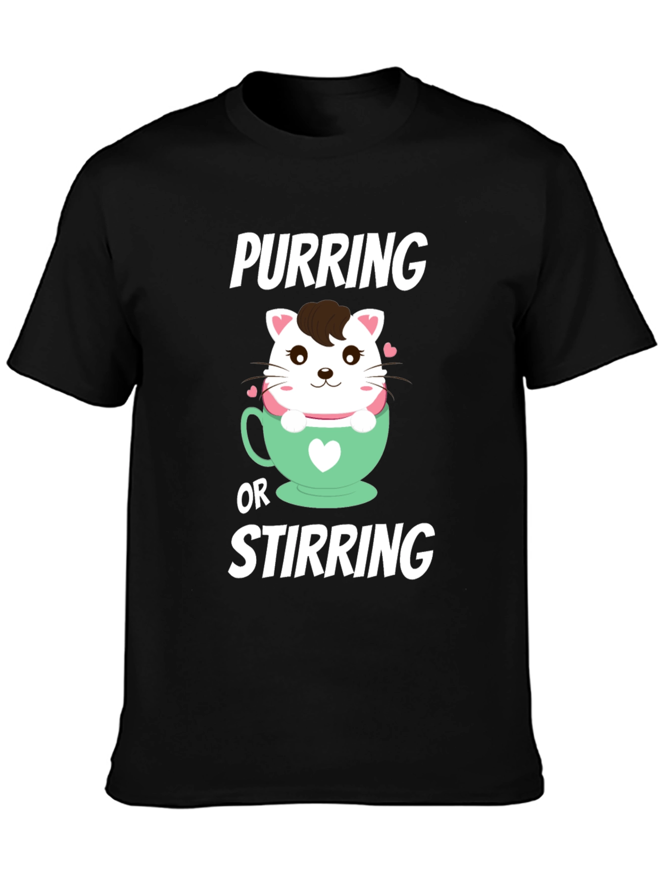 Purring or Stirring Cat T-Shirt