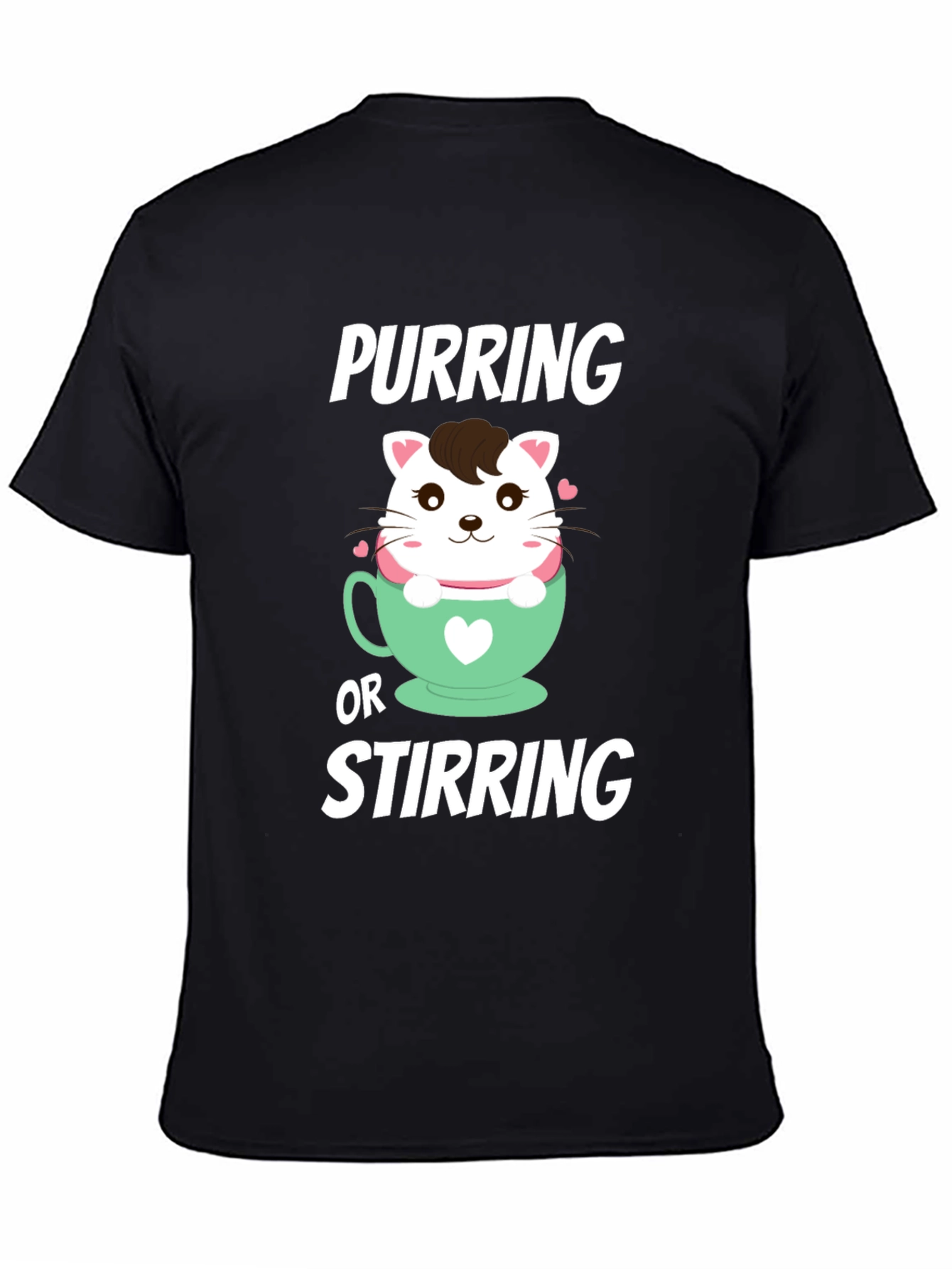 Purring or Stirring Cat T-Shirt