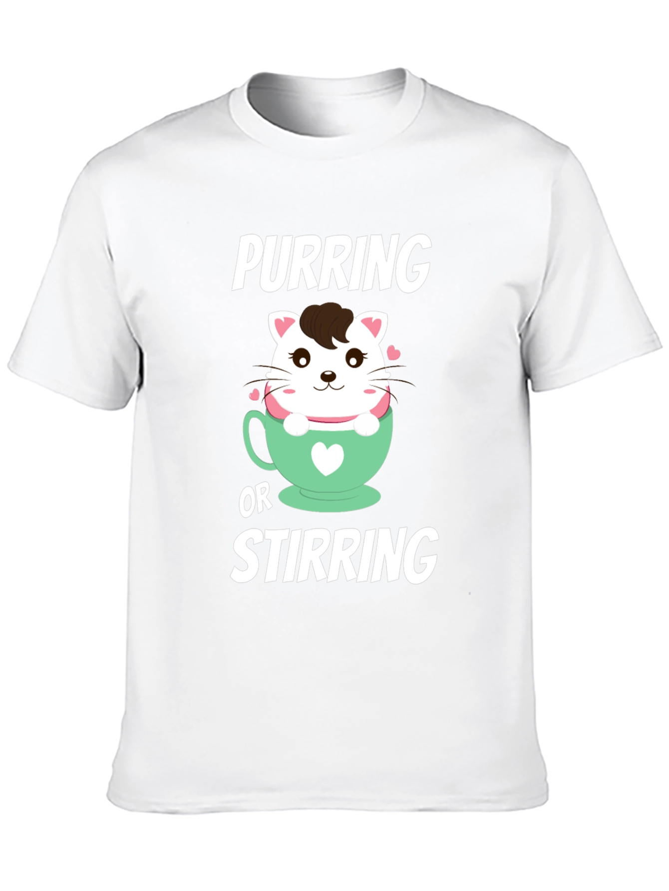 Purring or Stirring Cat T-Shirt