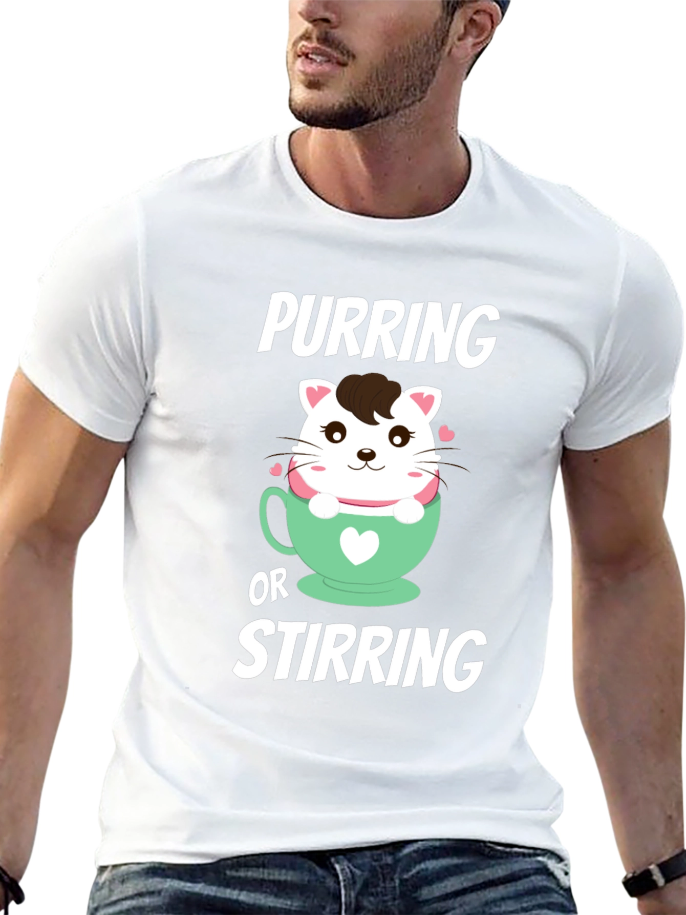 Purring or Stirring Cat T-Shirt