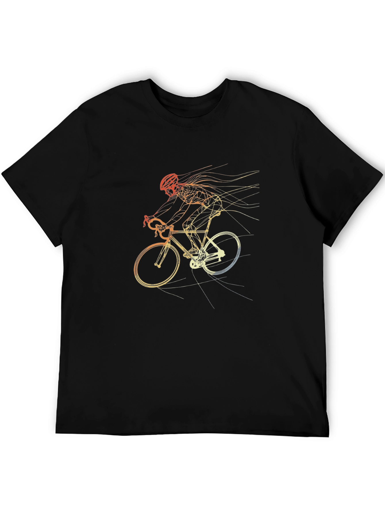 Cycling Sketch T-Shirt - Unique Graphic Tee