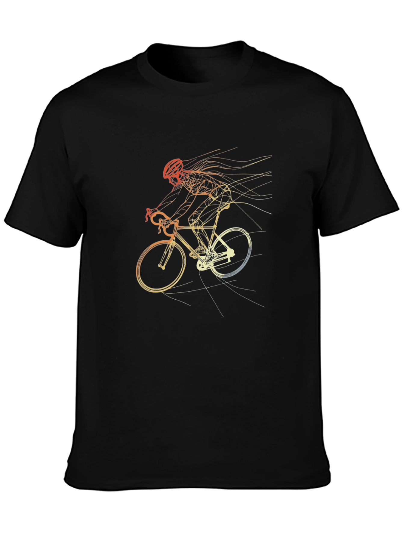 Cycling Sketch T-Shirt - Unique Graphic Tee