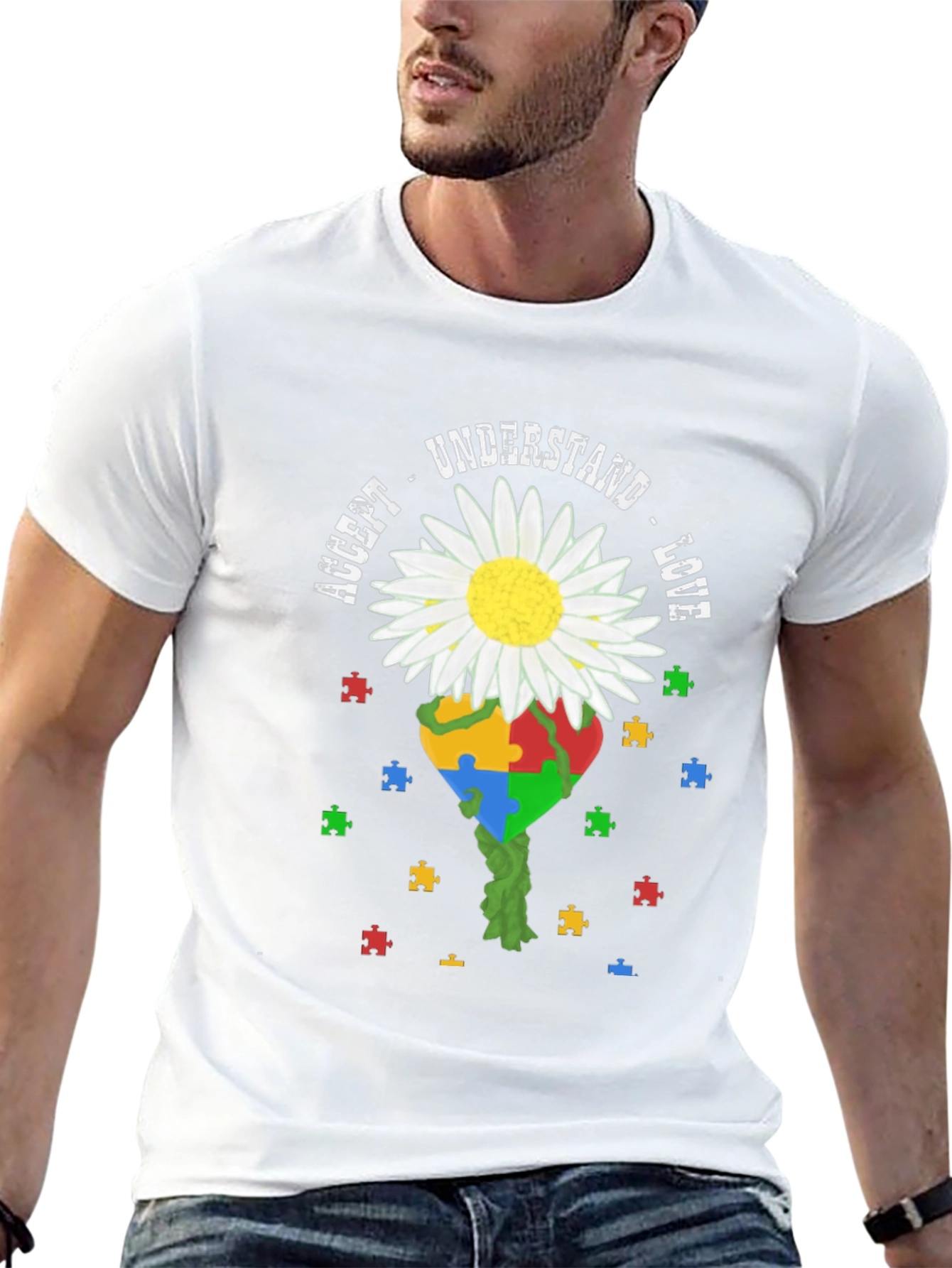 Autism Awareness T-Shirt: Accept Understand Love