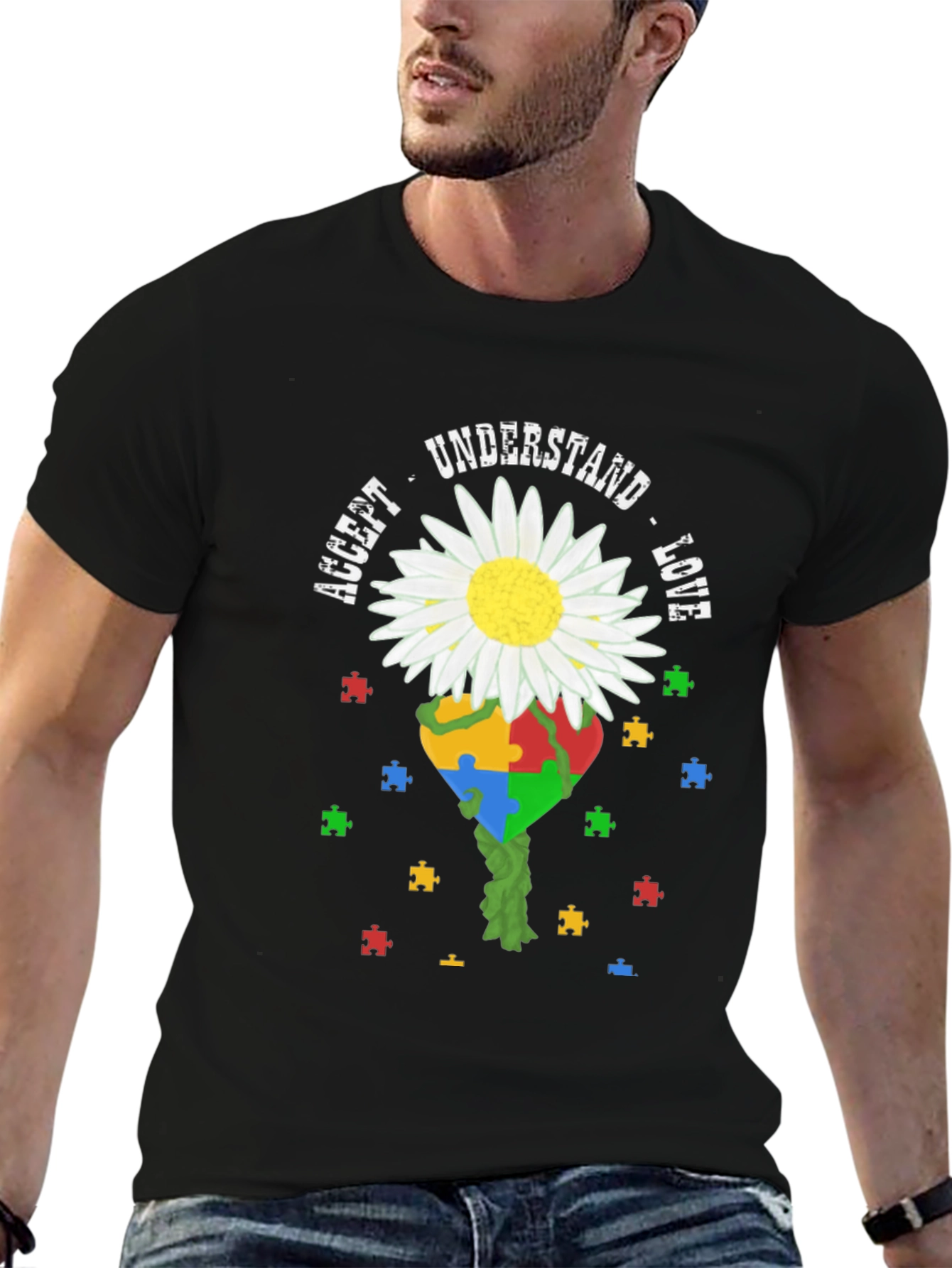 Autism Awareness T-Shirt: Accept Understand Love