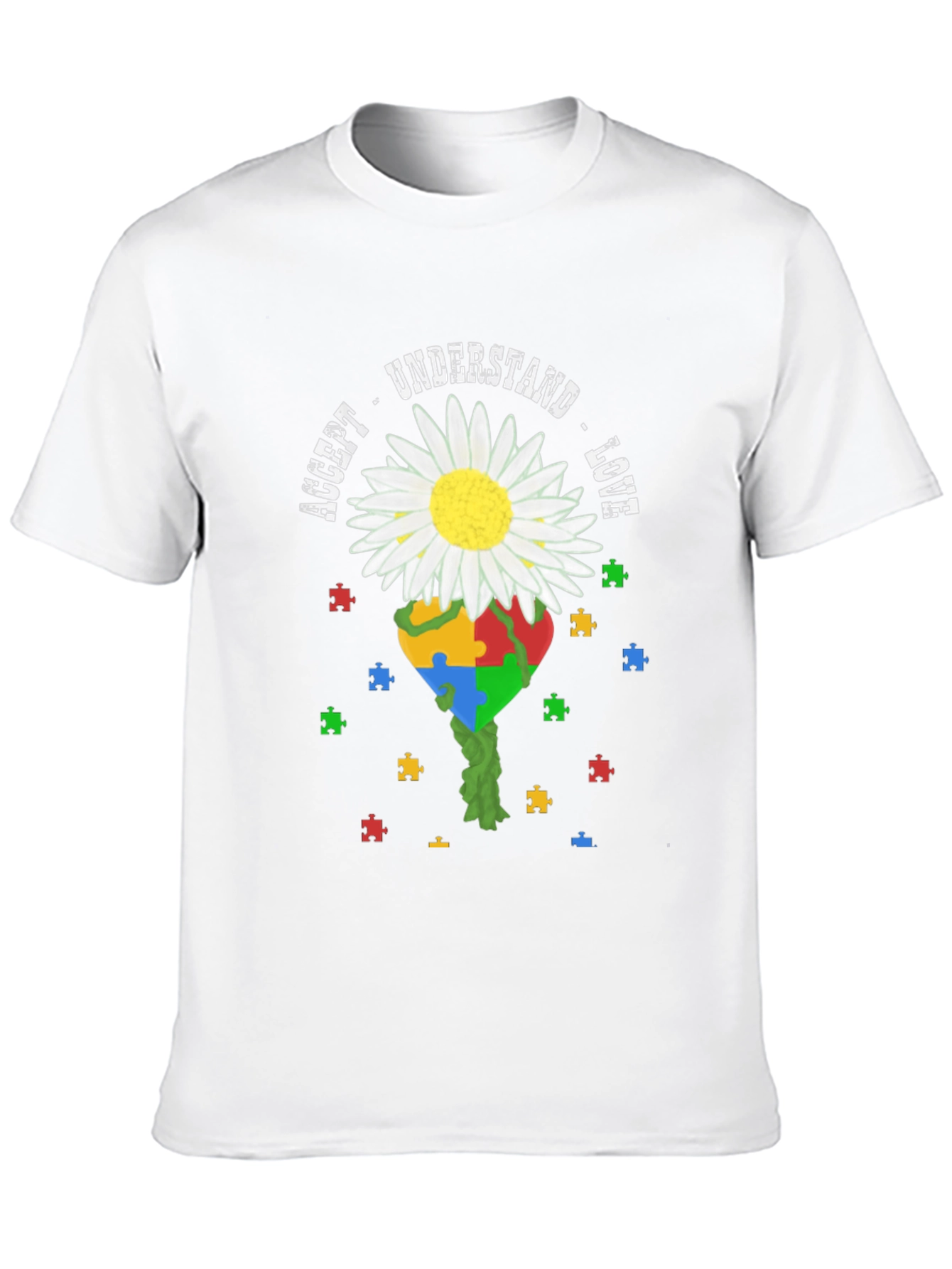 Autism Awareness T-Shirt: Accept Understand Love