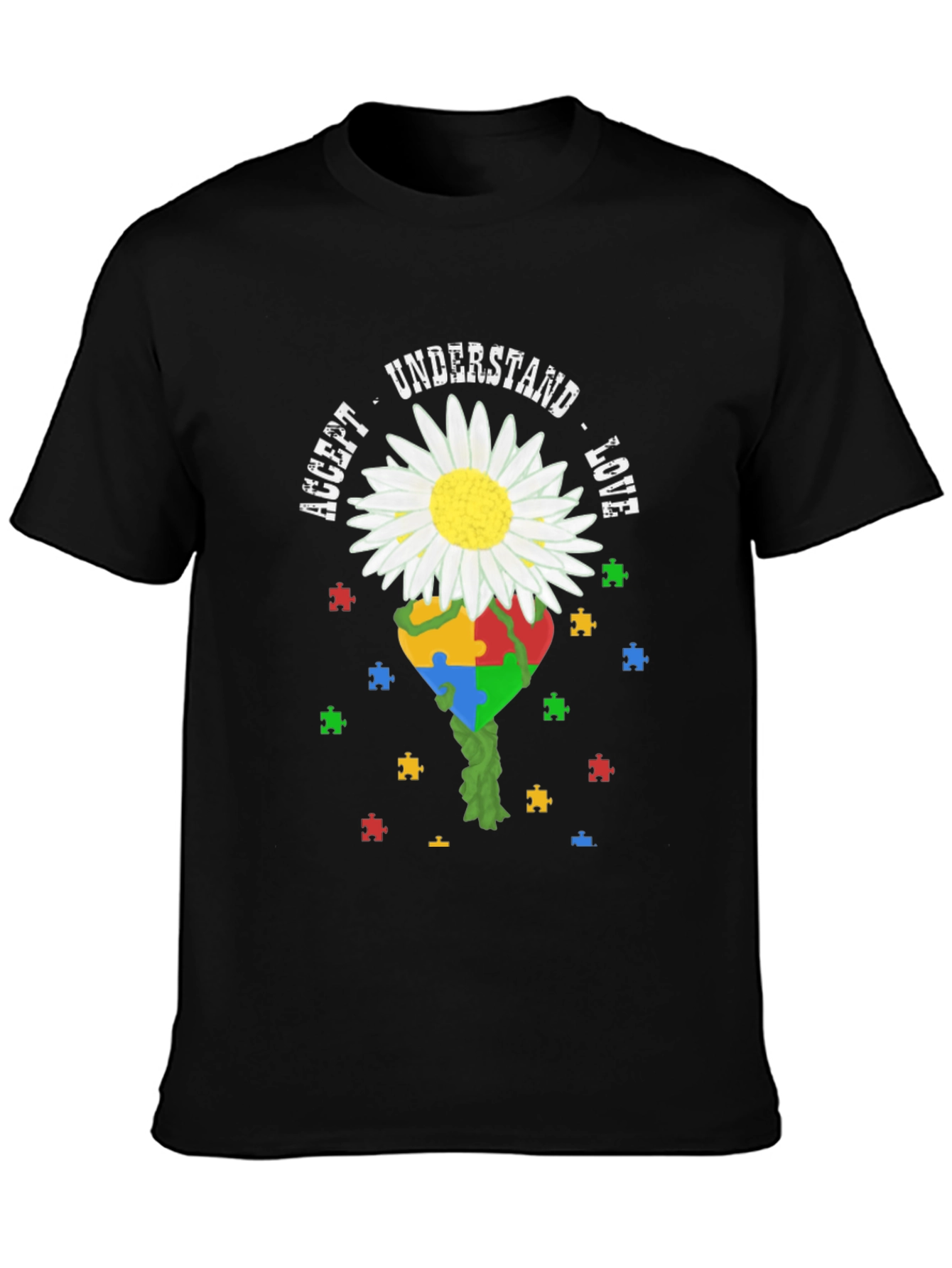 Autism Awareness T-Shirt: Accept Understand Love