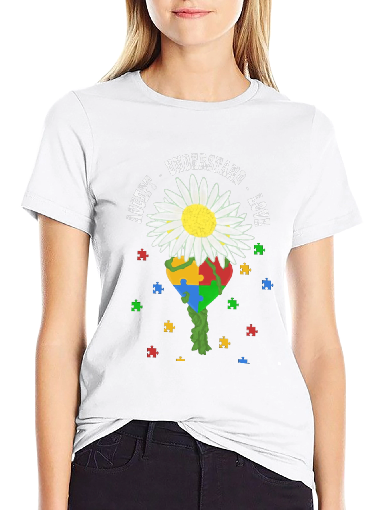 Autism Awareness T-Shirt: Accept Understand Love
