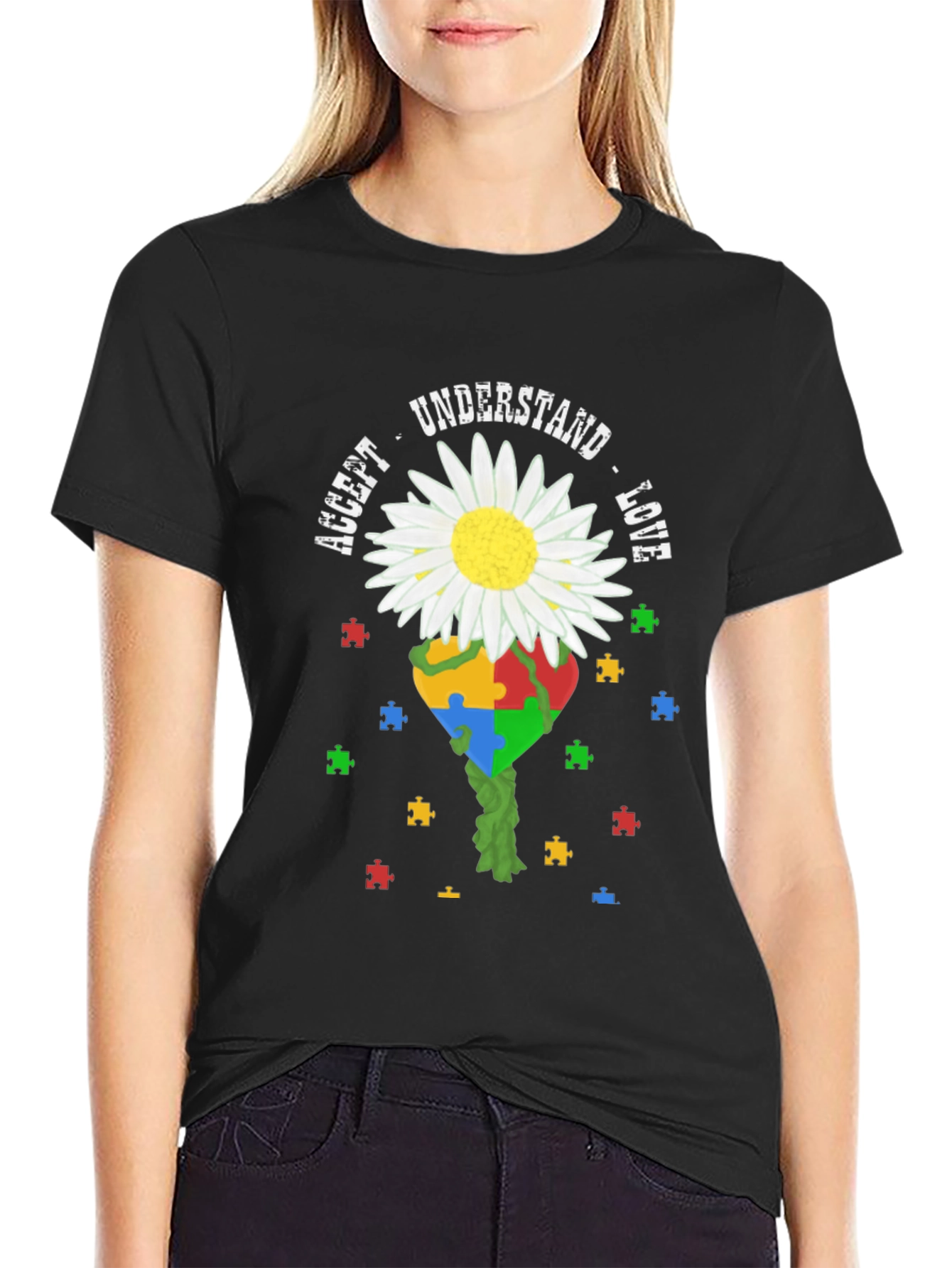 Autism Awareness T-Shirt: Accept Understand Love