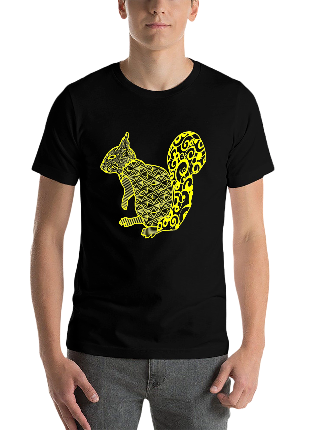 Squirrel Graphic Tee - Unique Animal Print Shirt