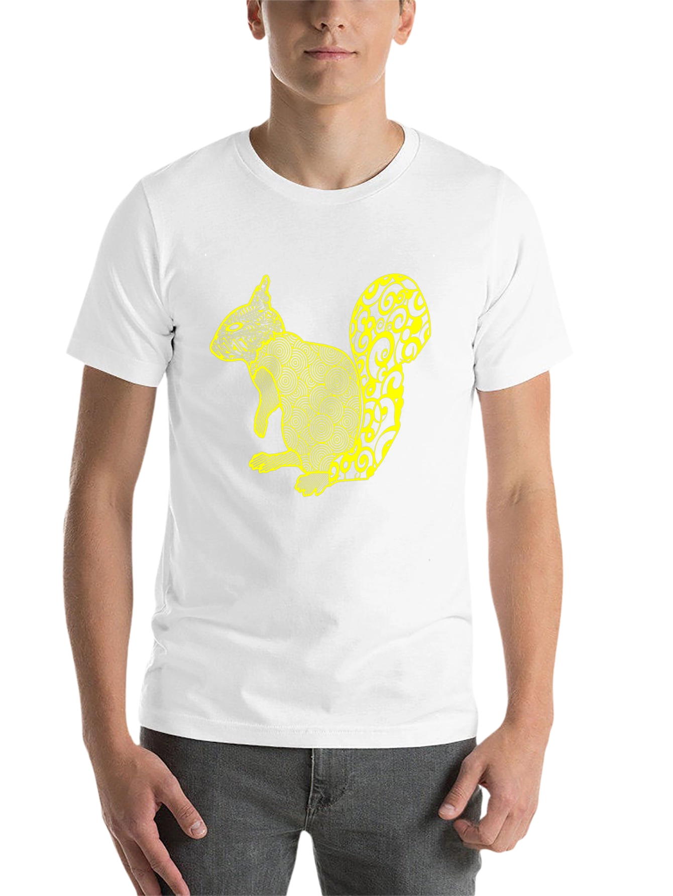 Squirrel Graphic Tee - Unique Animal Print Shirt