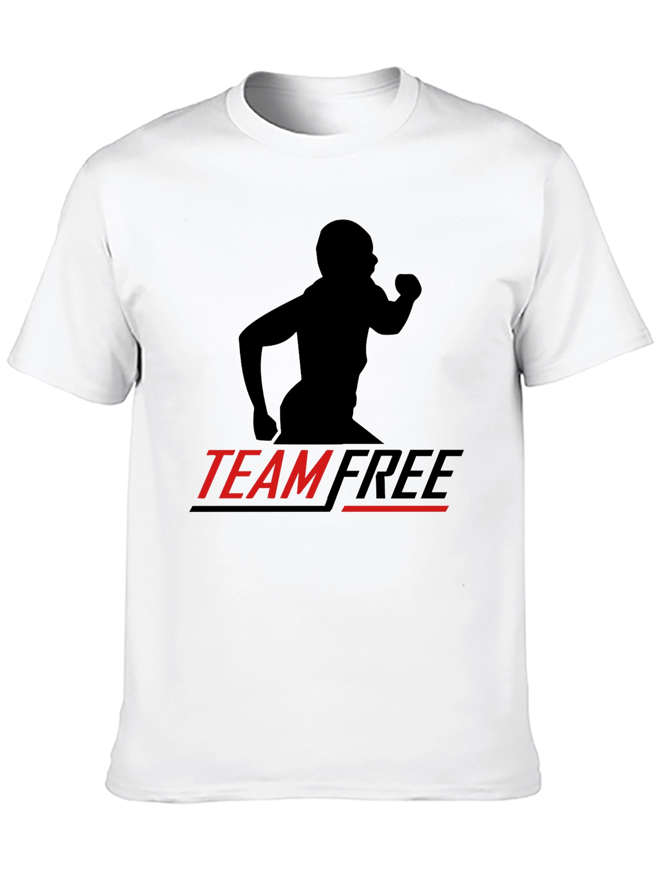 Team Free Black Graphic T-Shirt