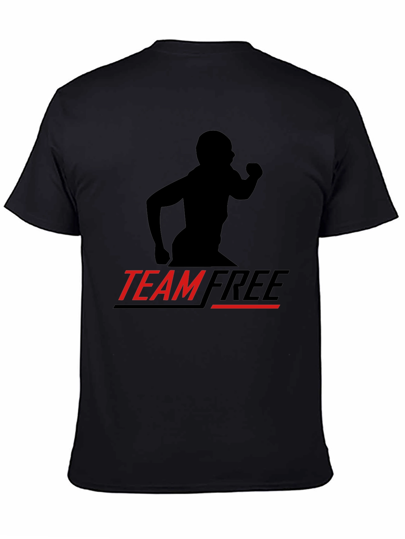 Team Free Black Graphic T-Shirt