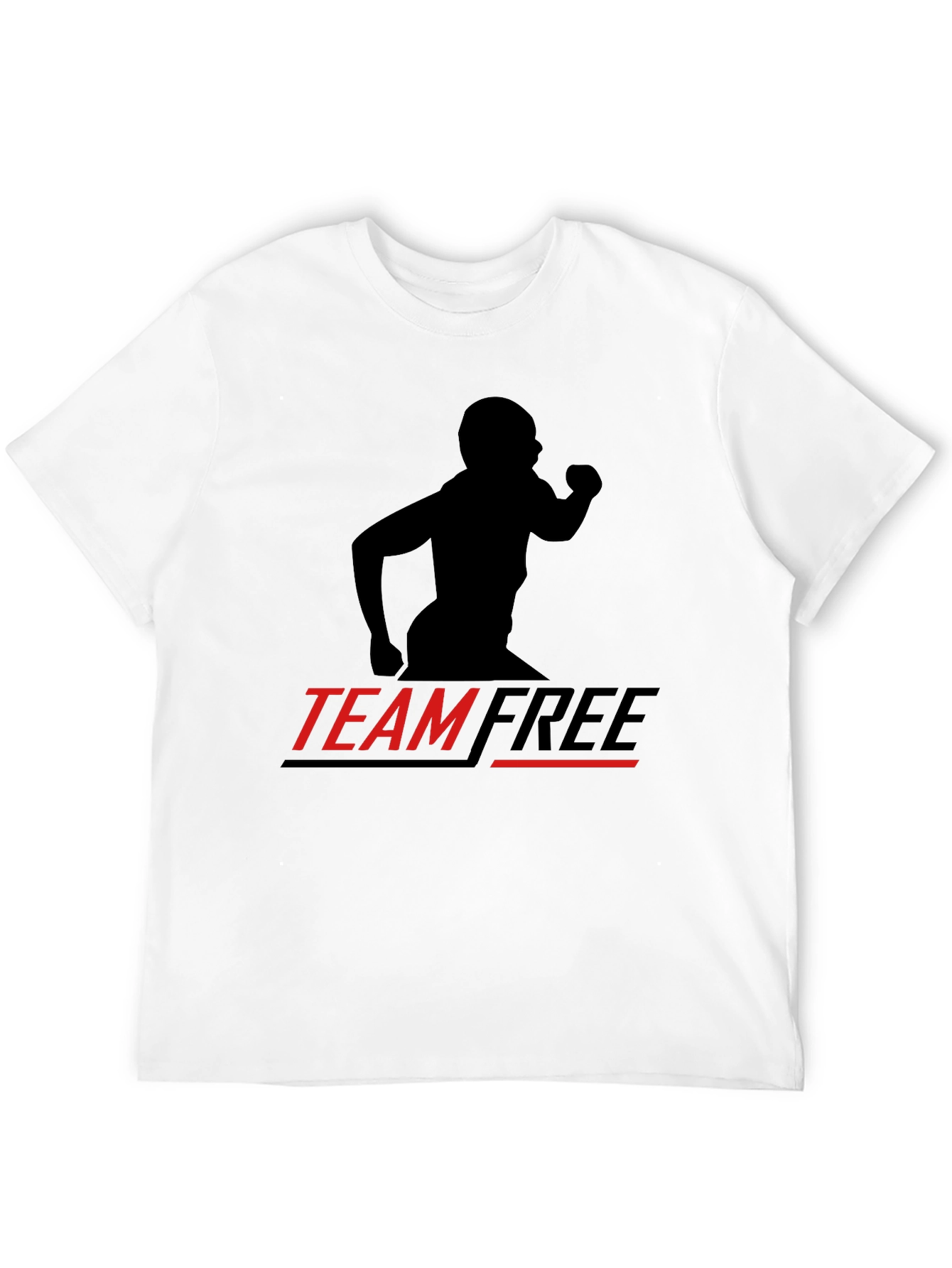 Team Free Black Graphic T-Shirt