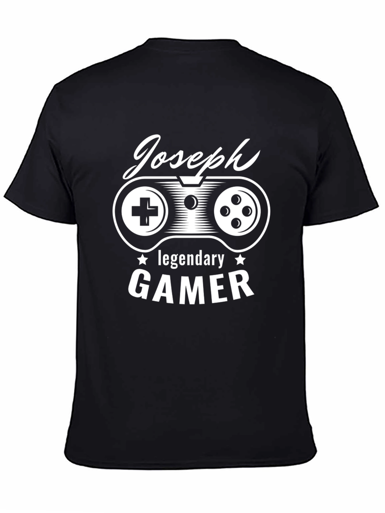 Joseph Legendary Gamer T-Shirt - Cool Controller Design