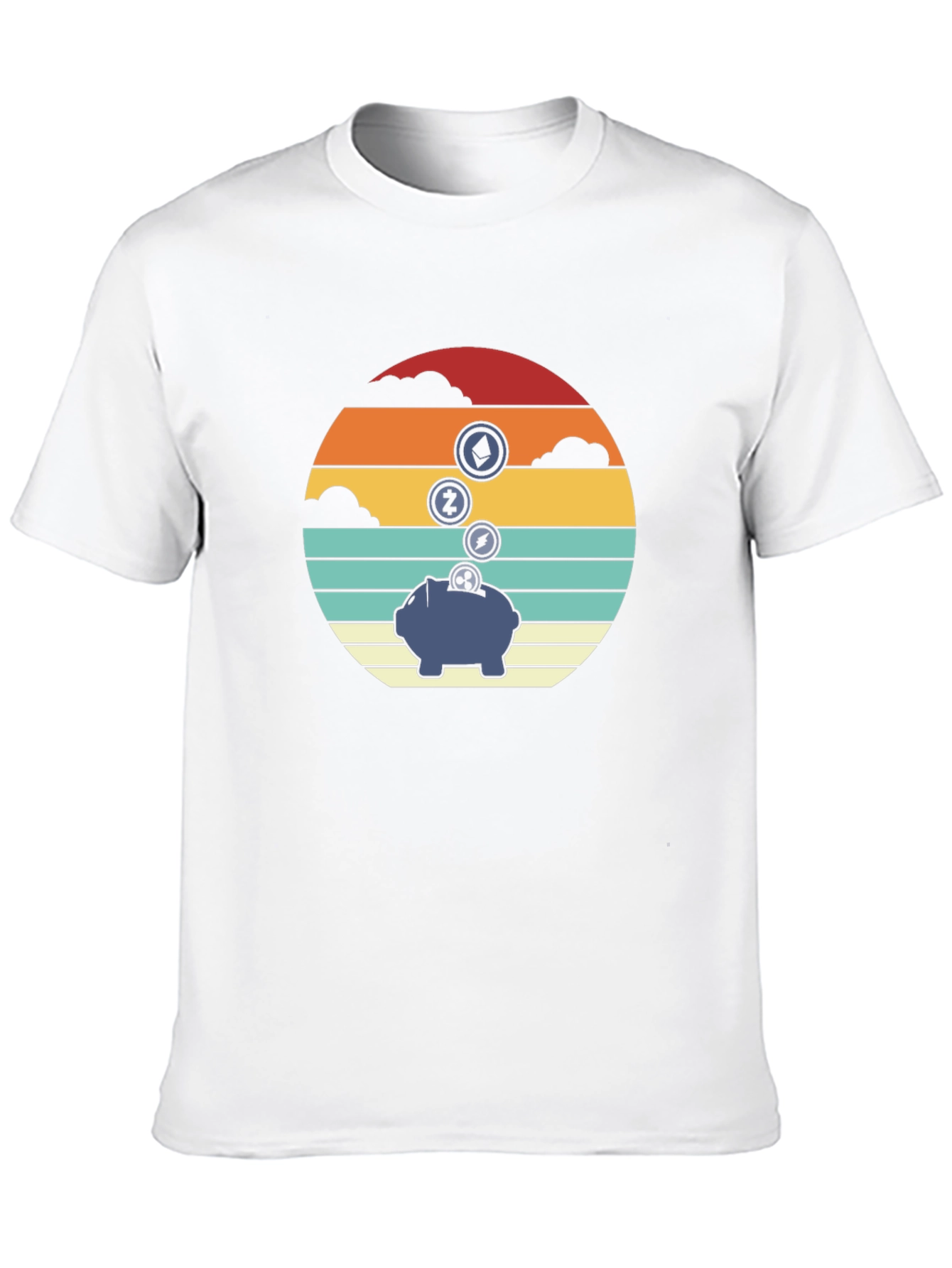Crypto Piggy Bank Graphic Tee - Black
