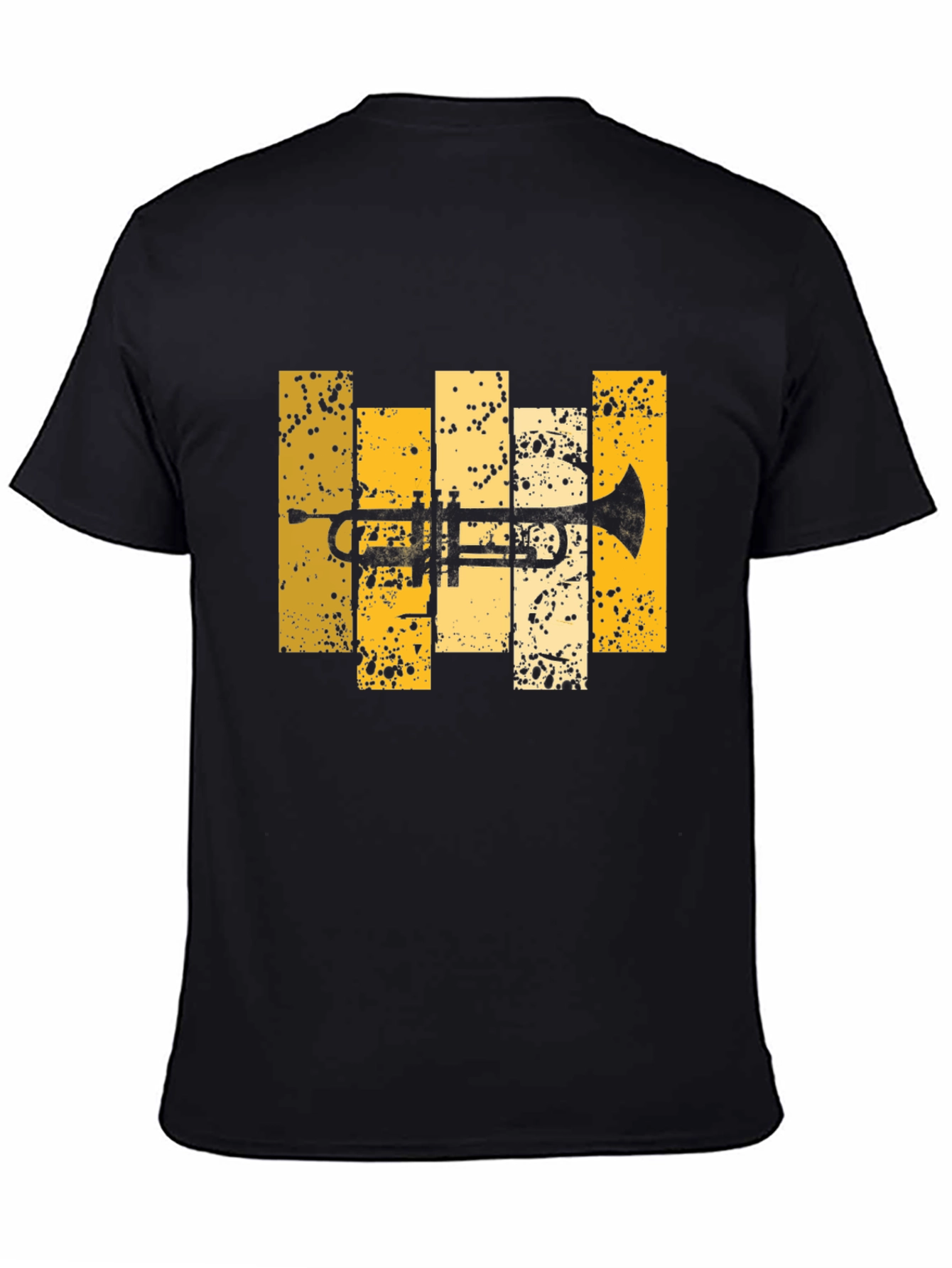 Trumpet Graphic Tee - Black Cotton Blend