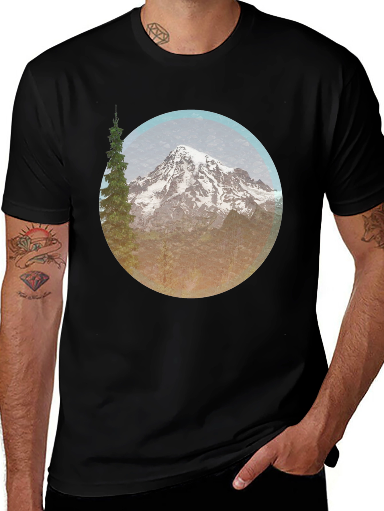 Mountain Peak Graphic Tee - Nature Inspired