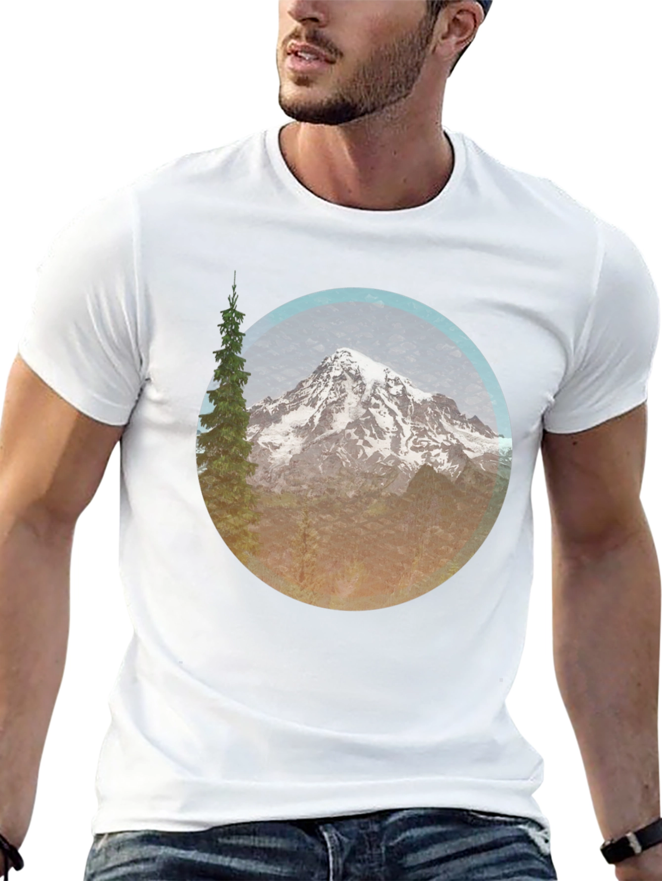 Mountain Peak Graphic Tee - Nature Inspired