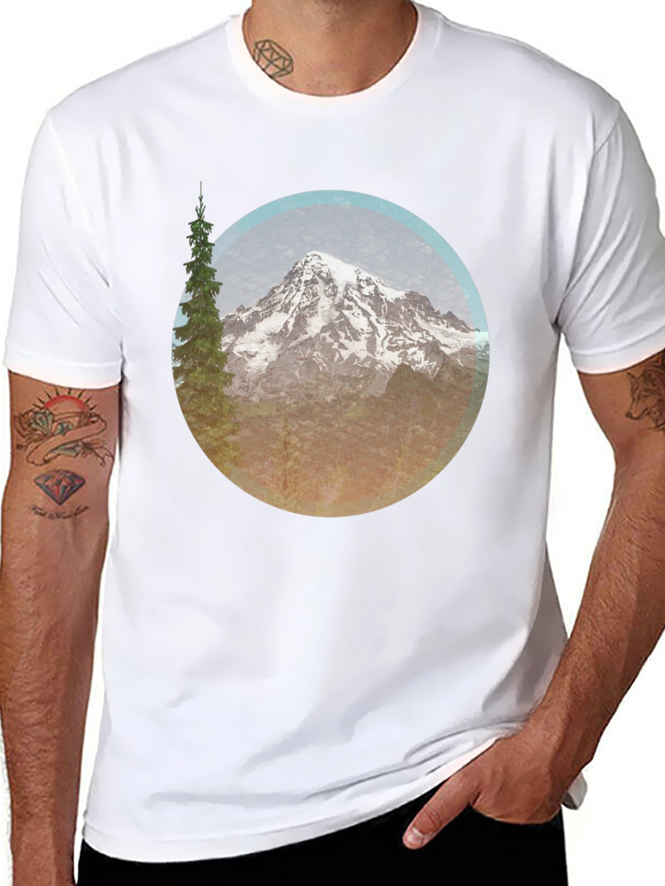 Mountain Peak Graphic Tee - Nature Inspired