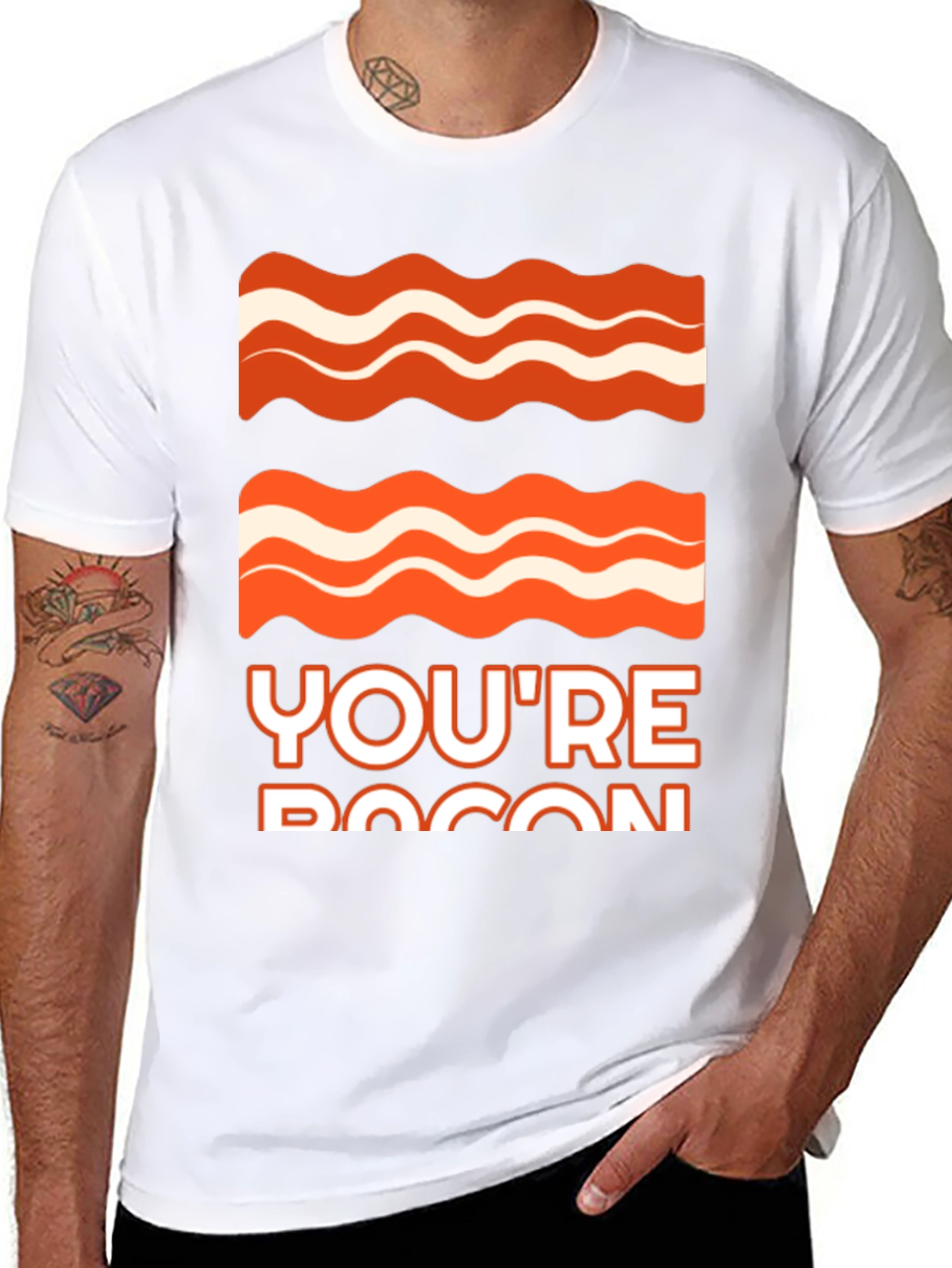 Bacon Graphic Tee - Youre Bacon Funny T-Shirt