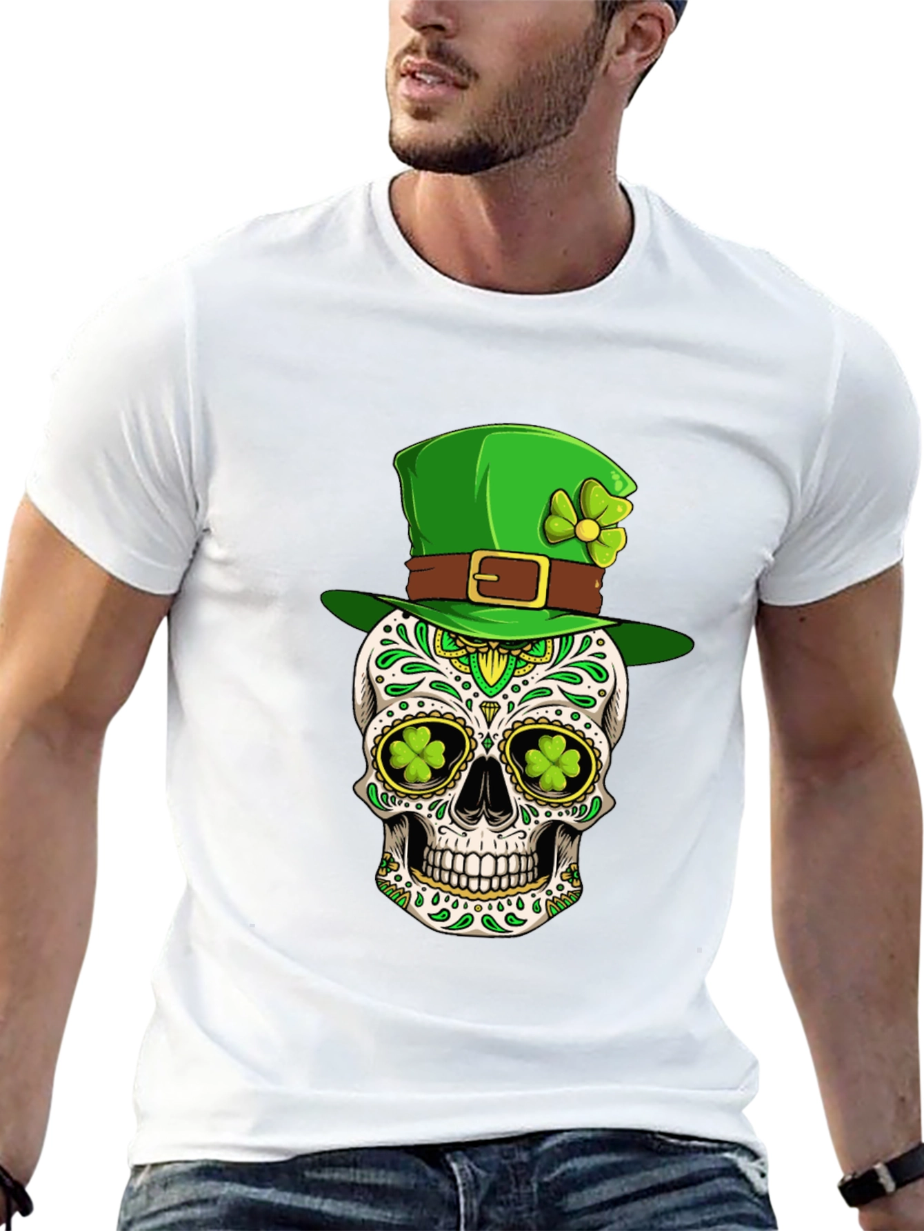 St. Patricks Day Skull T-Shirt