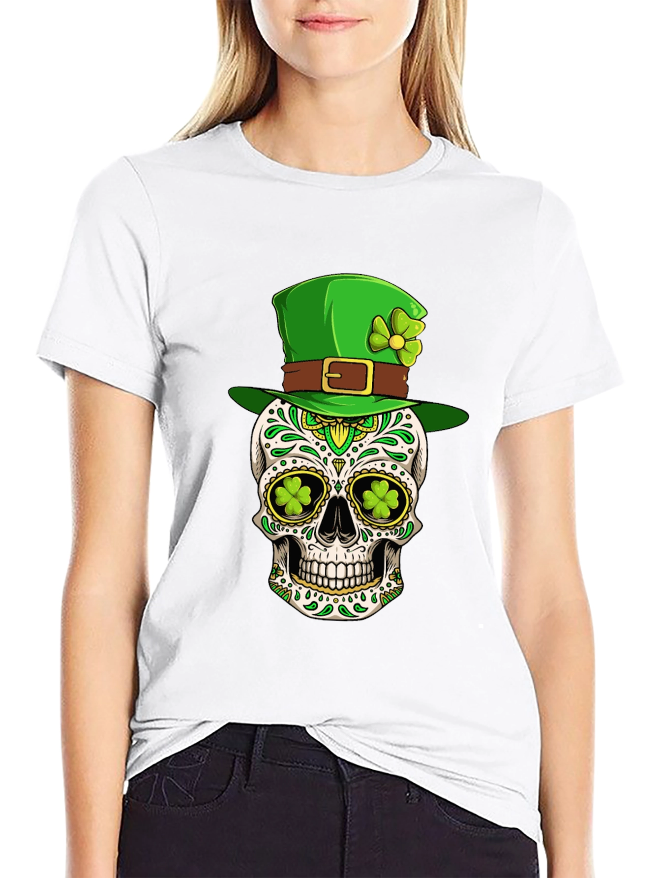 St. Patricks Day Skull T-Shirt