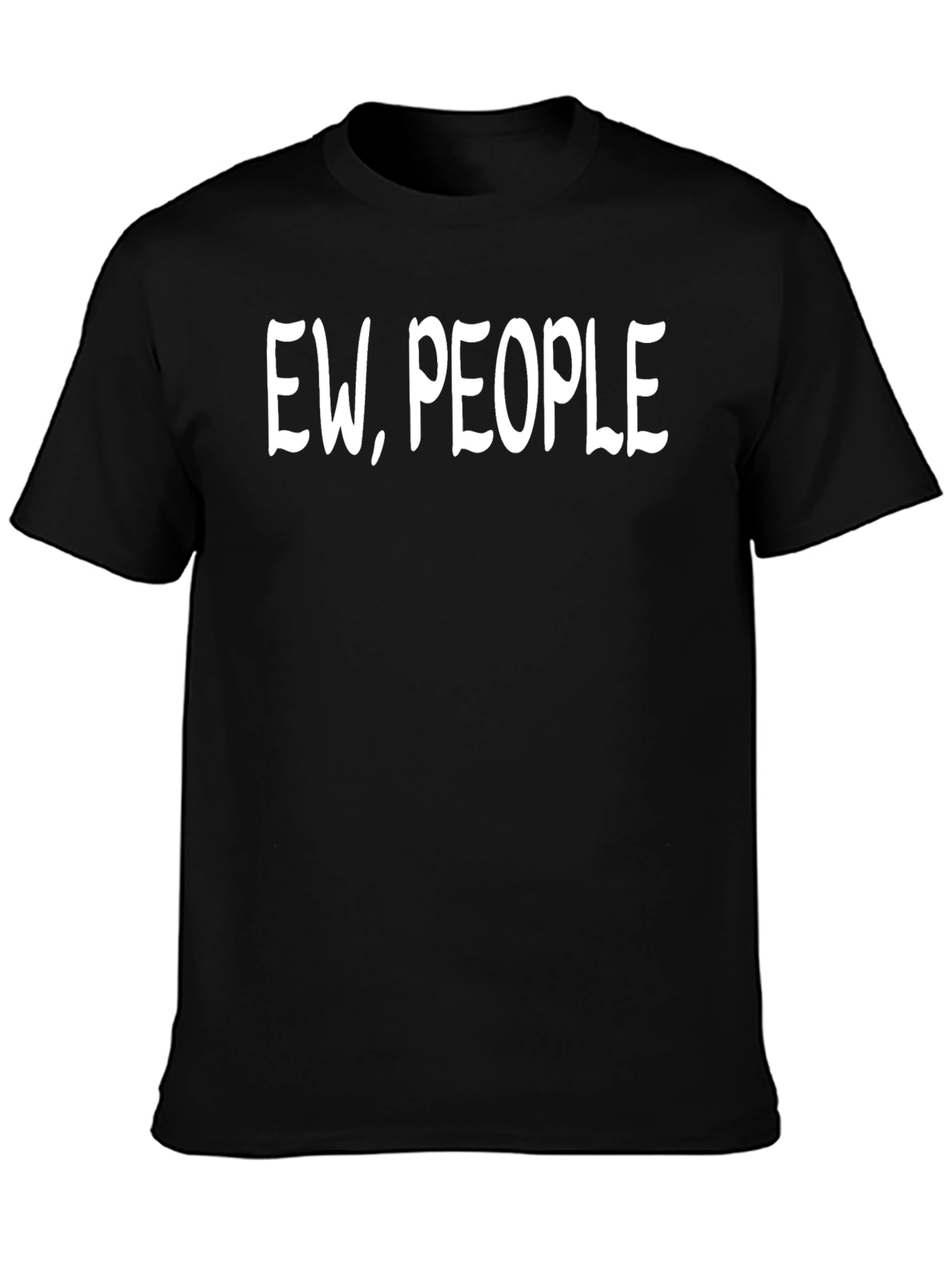 Ew People Black Graphic T-Shirt