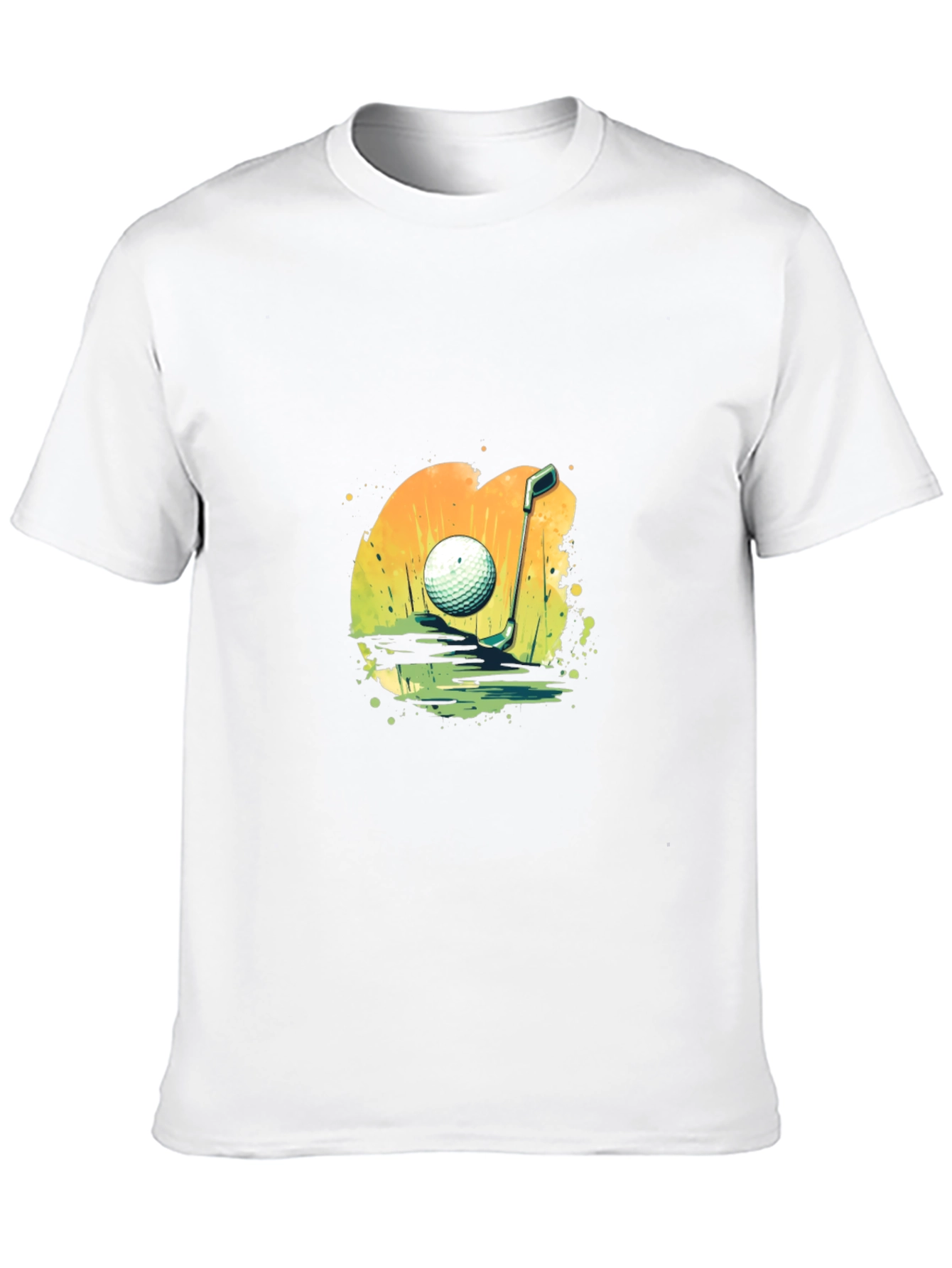 Golf Ball Graphic Tee - Sporty Black T-Shirt