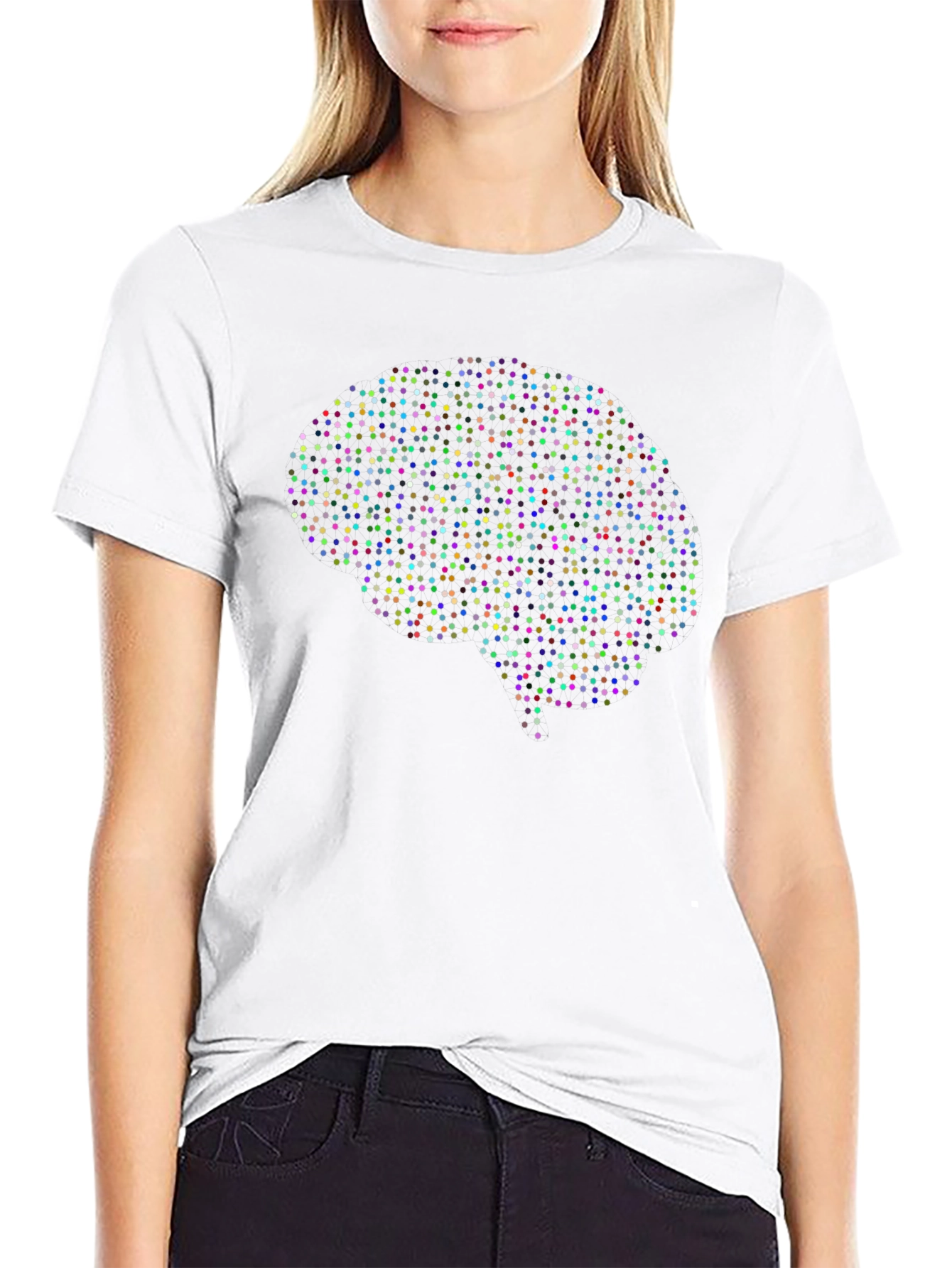 Brain Dot Matrix Graphic Tee