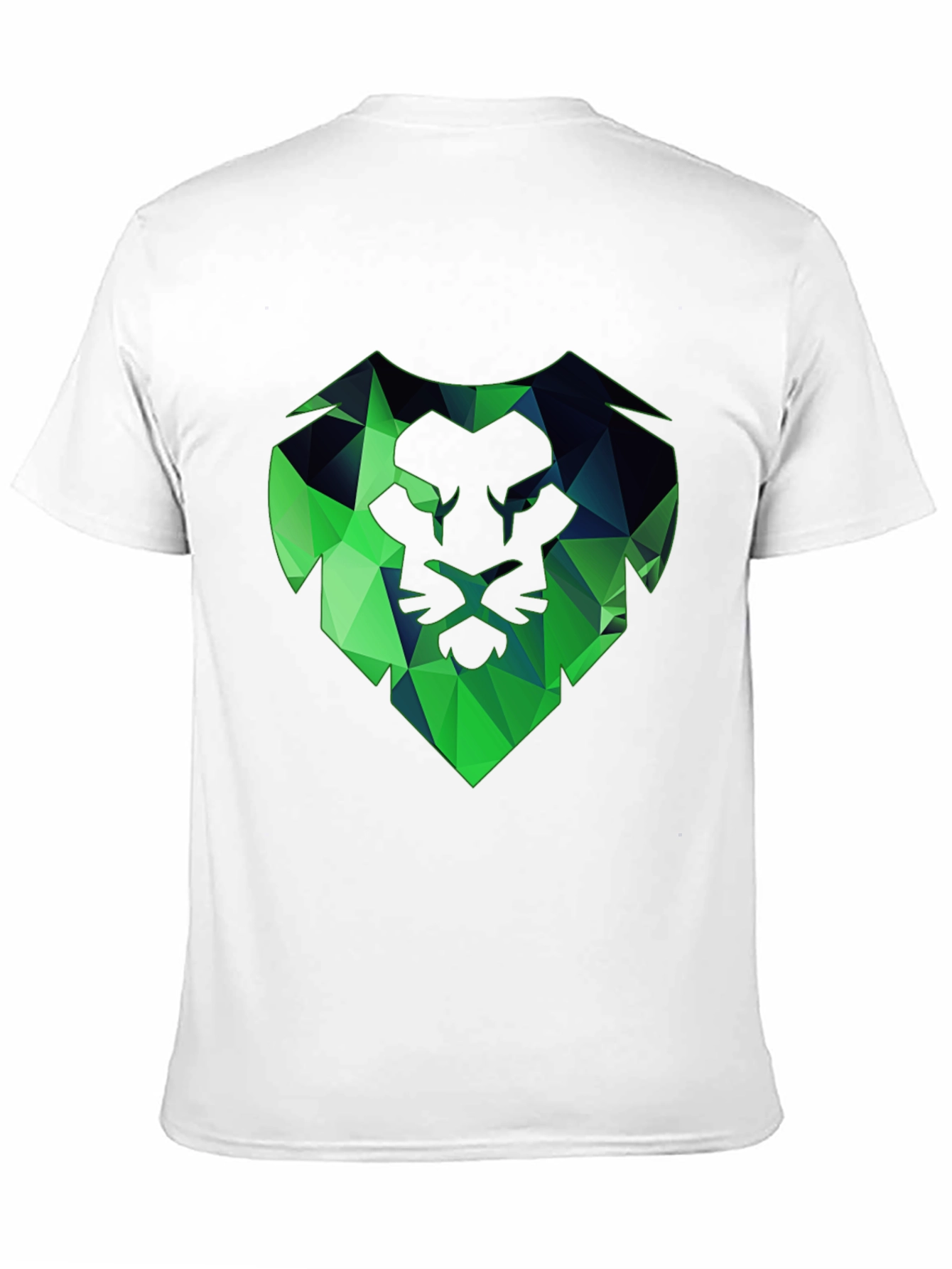 Geometric Lion Head Tee - Modern Graphic Print