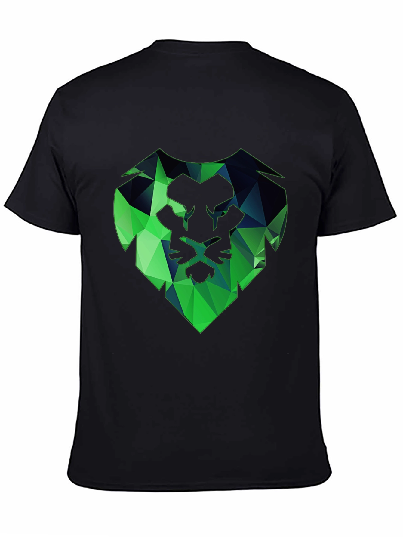 Geometric Lion Head Tee - Modern Graphic Print