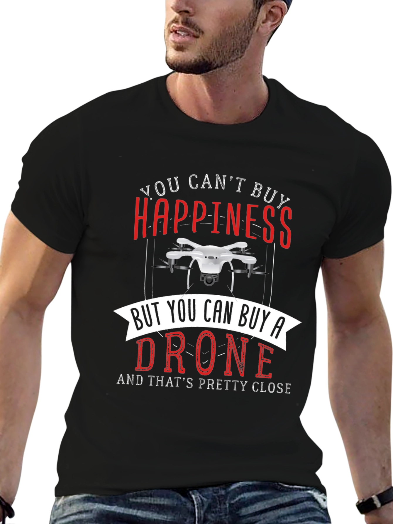 Drone T-Shirt - Happiness & Drones