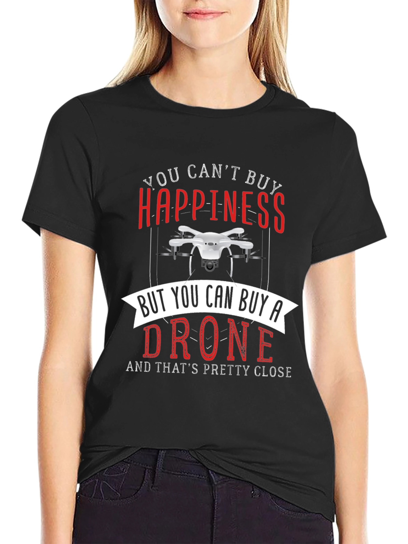Drone T-Shirt - Happiness & Drones