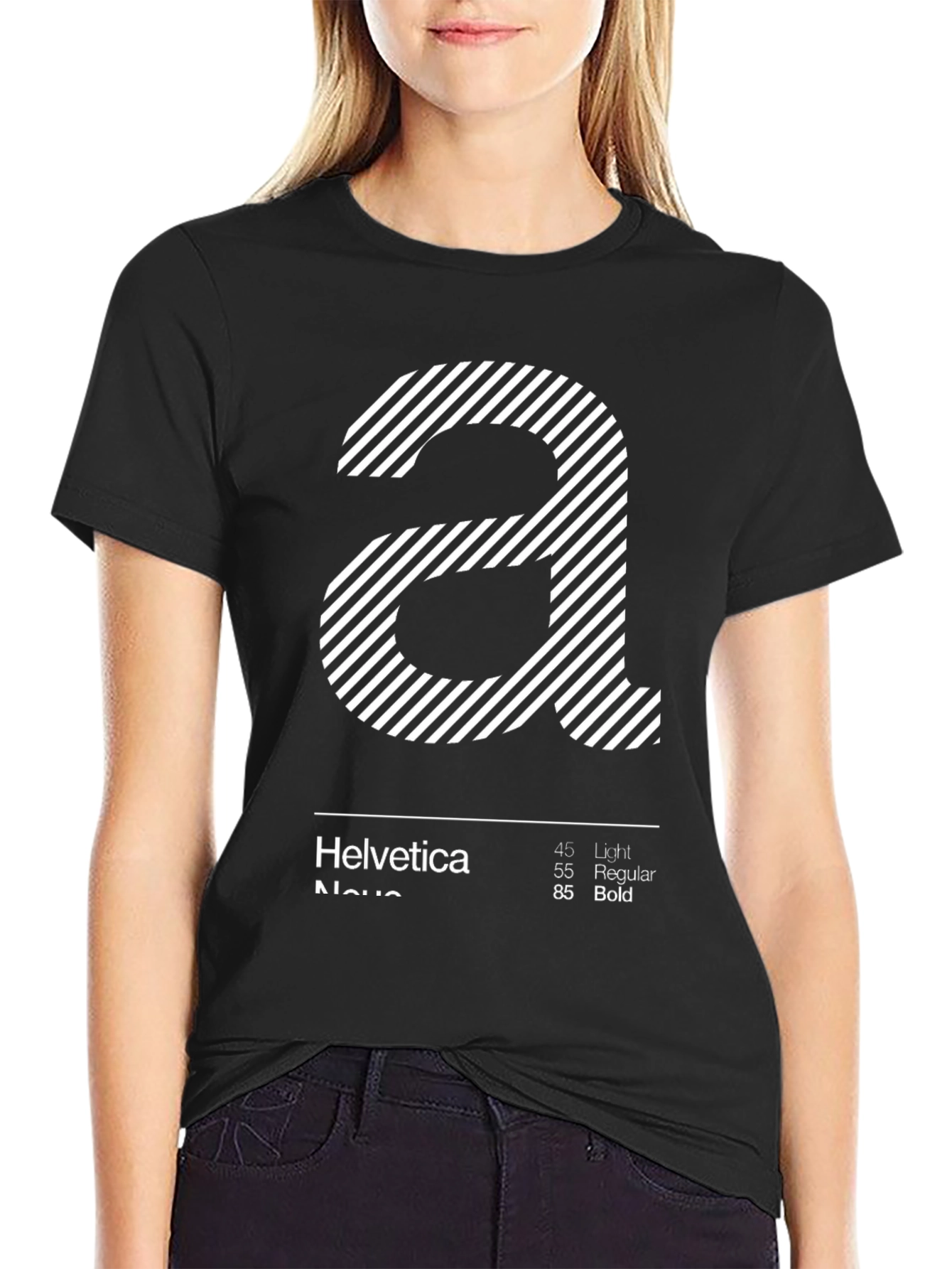 Helvetica Neue Font T-Shirt - Graphic Design Tee