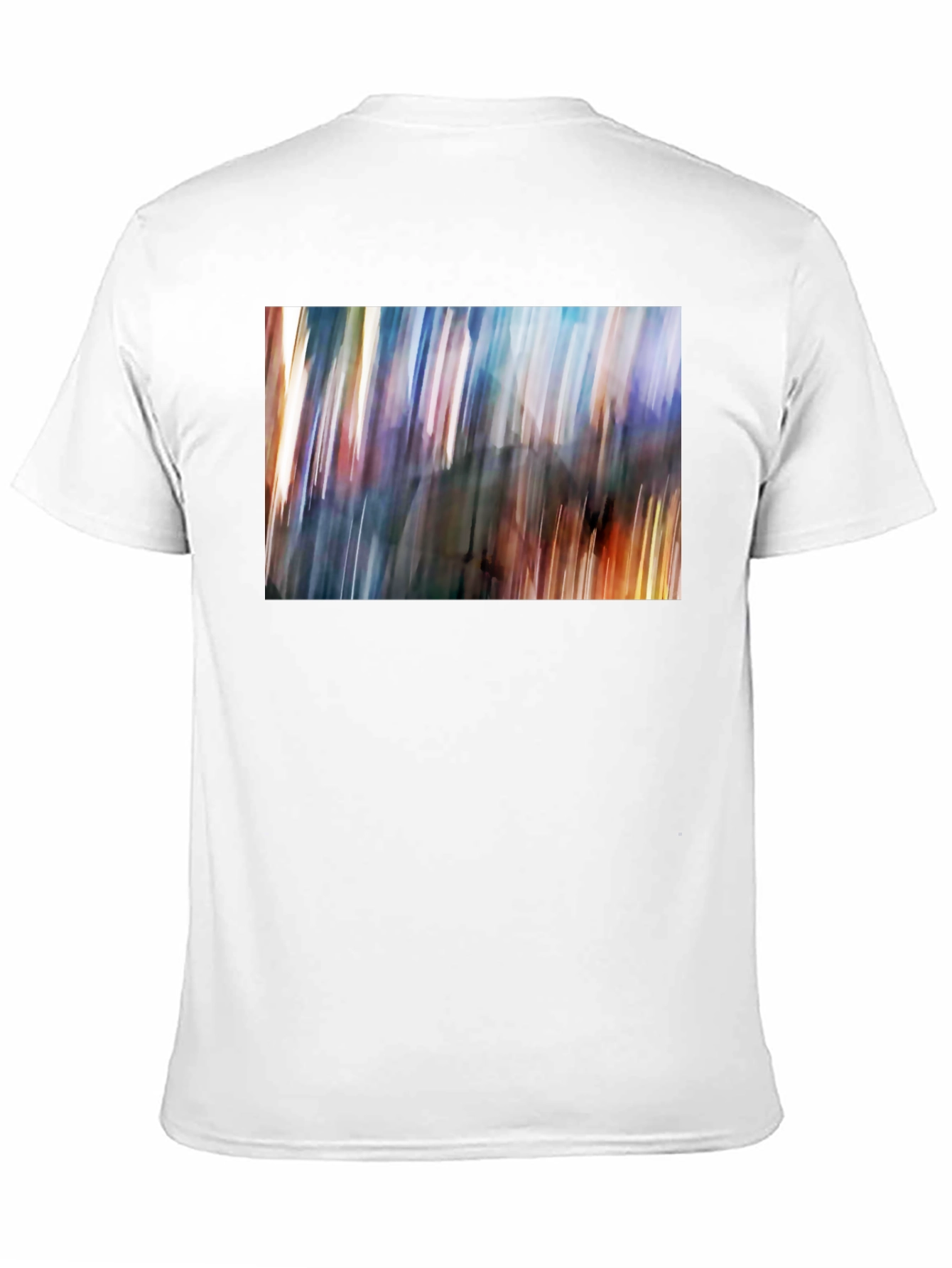 Abstract Blur Art Print Black T-Shirt
