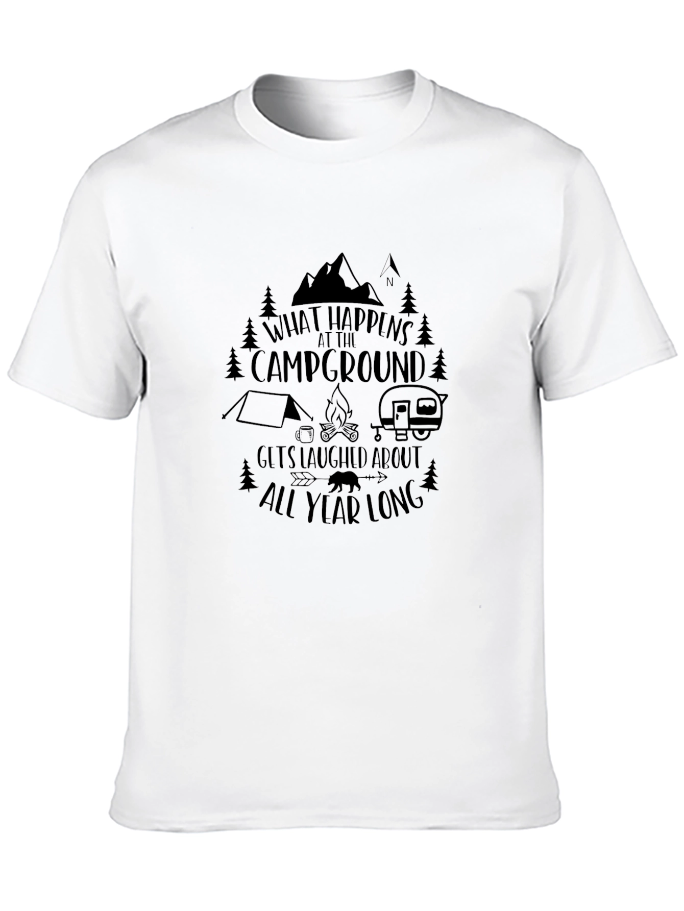 Campground T-Shirt - What Happens at the Campground