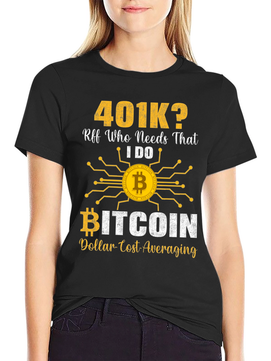 Bitcoin 401k T-Shirt Crypto Investing Tee