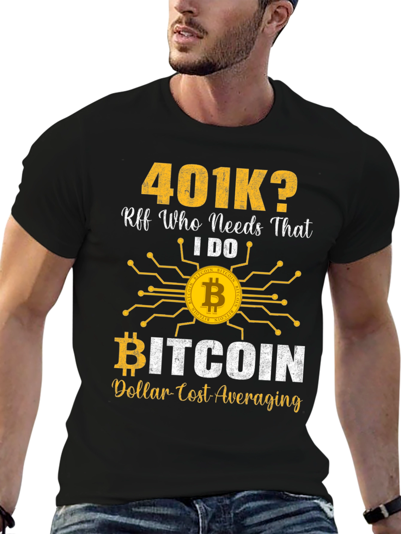Bitcoin 401k T-Shirt Crypto Investing Tee