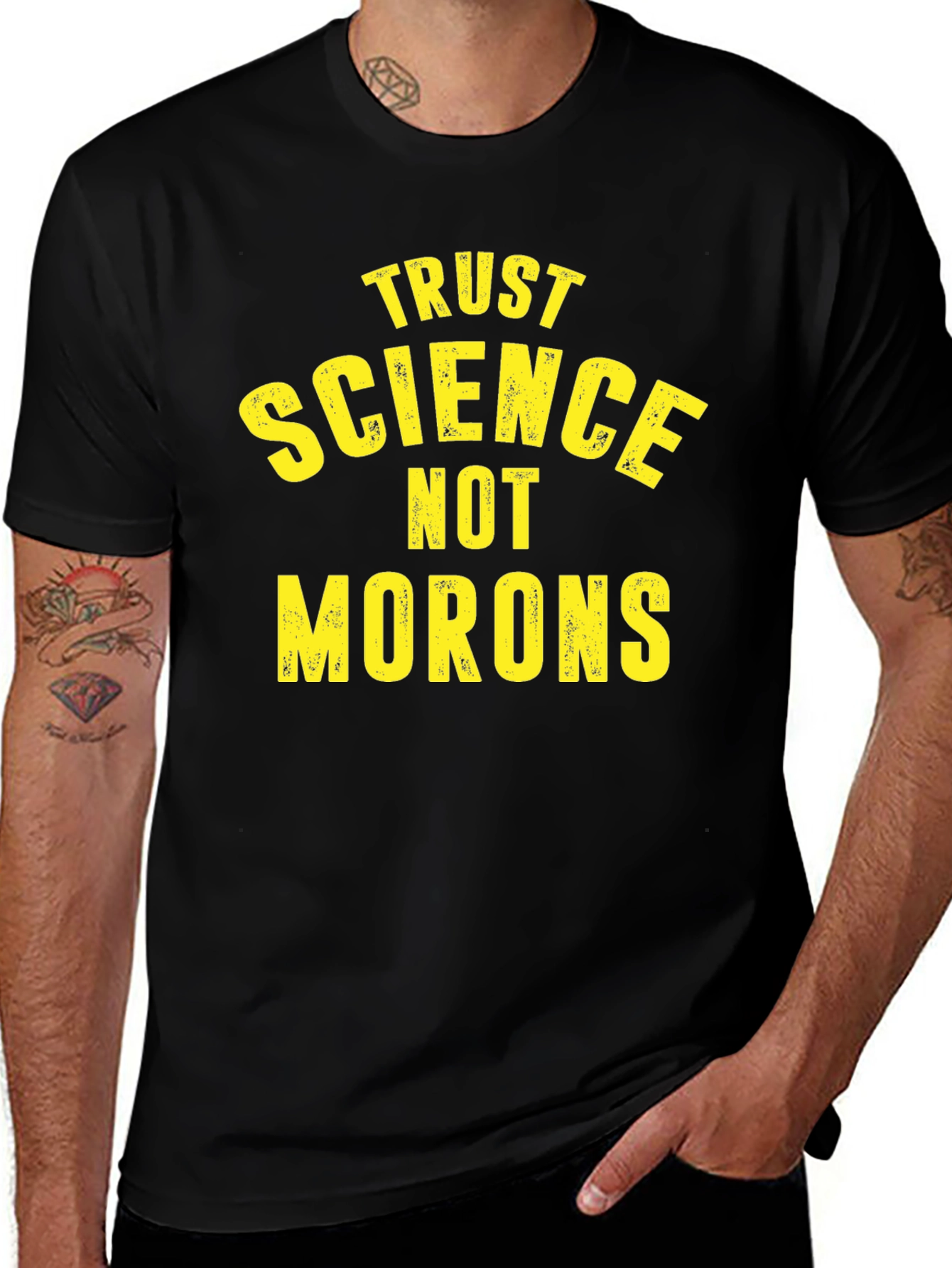 Trust Science Not Morons Graphic T-Shirt