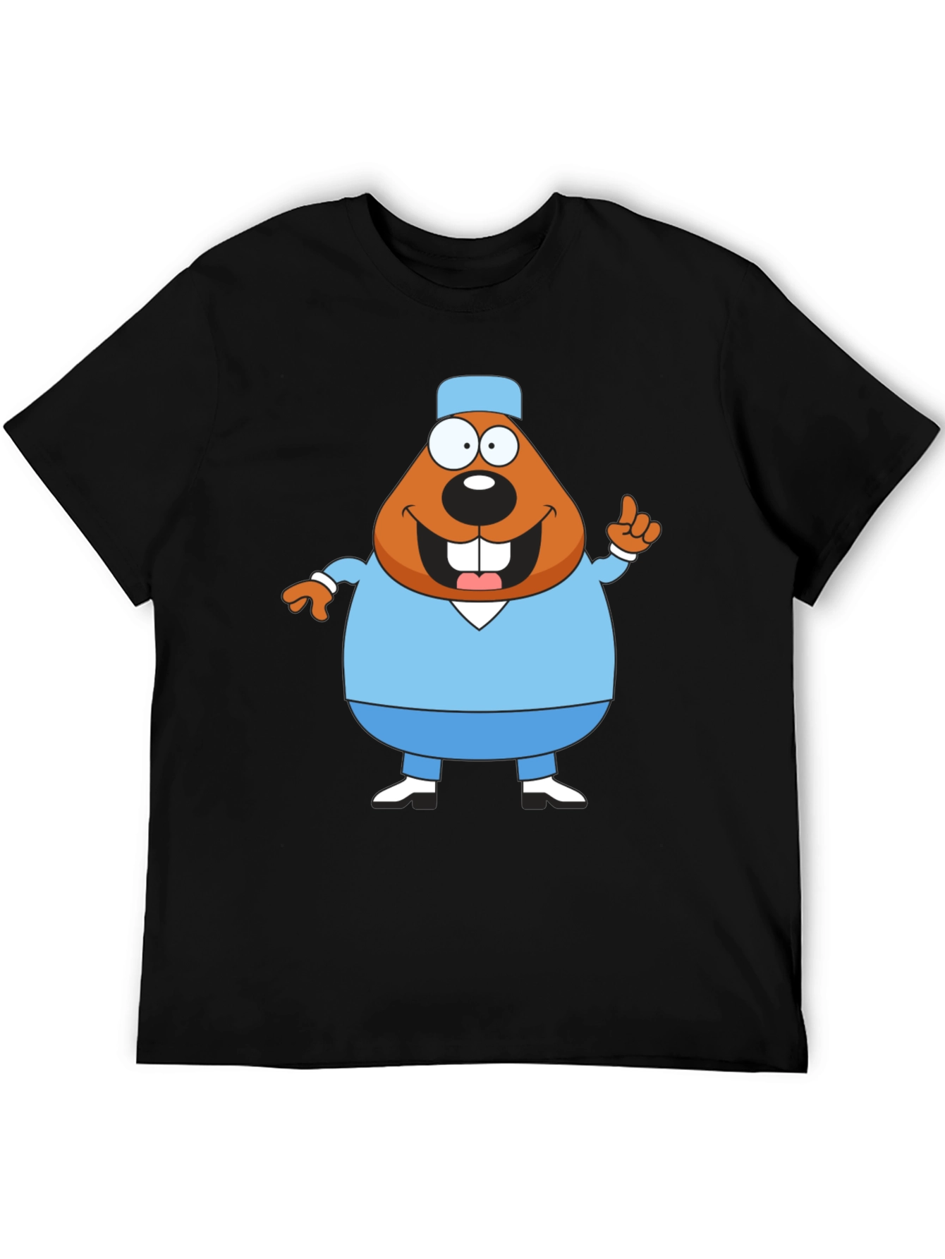 Cartoon Beaver Doctor T-Shirt