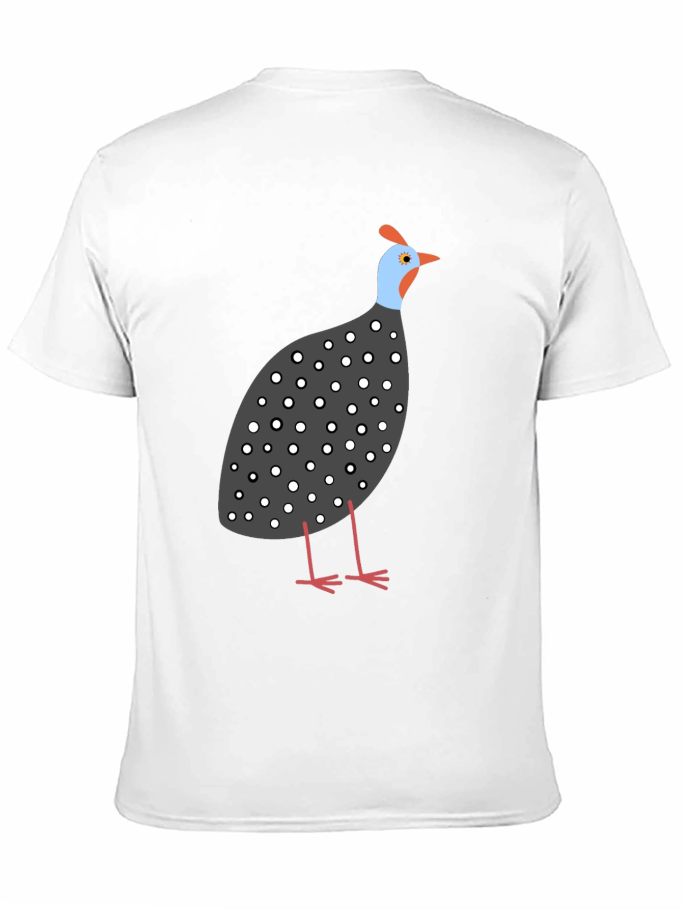 Guinea Fowl Graphic Tee - Unisex Black T-Shirt