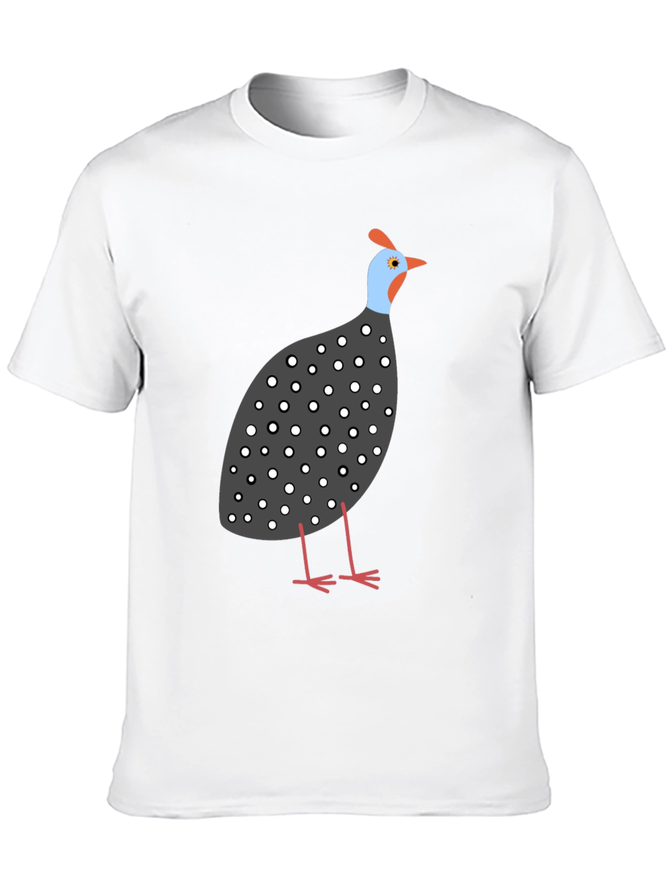Guinea Fowl Graphic Tee - Unisex Black T-Shirt