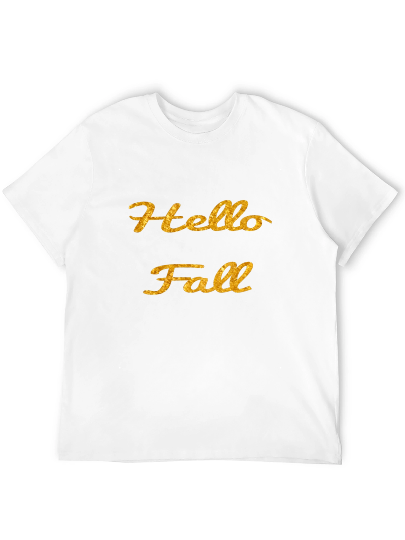 Hello Fall Graphic Tee - Black Casual T-Shirt