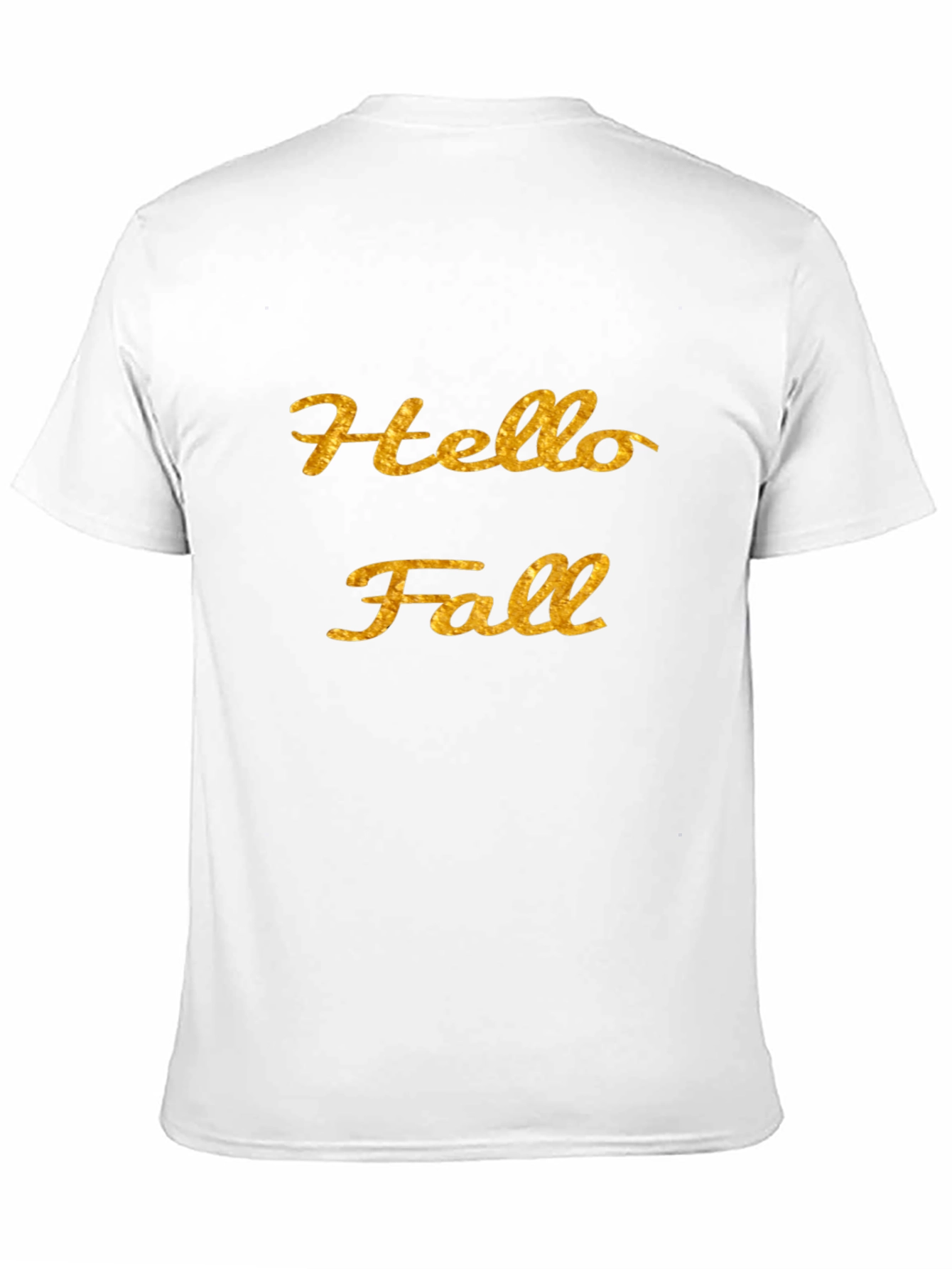Hello Fall Graphic Tee - Black Casual T-Shirt