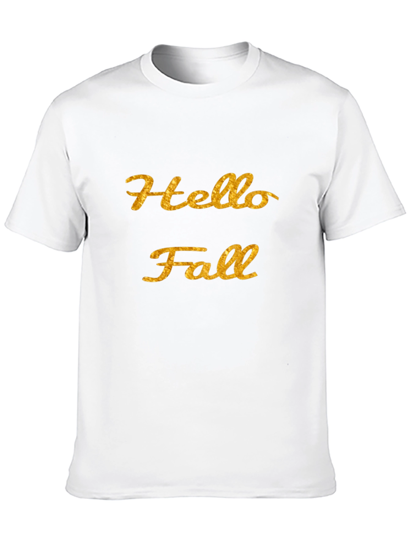 Hello Fall Graphic Tee - Black Casual T-Shirt