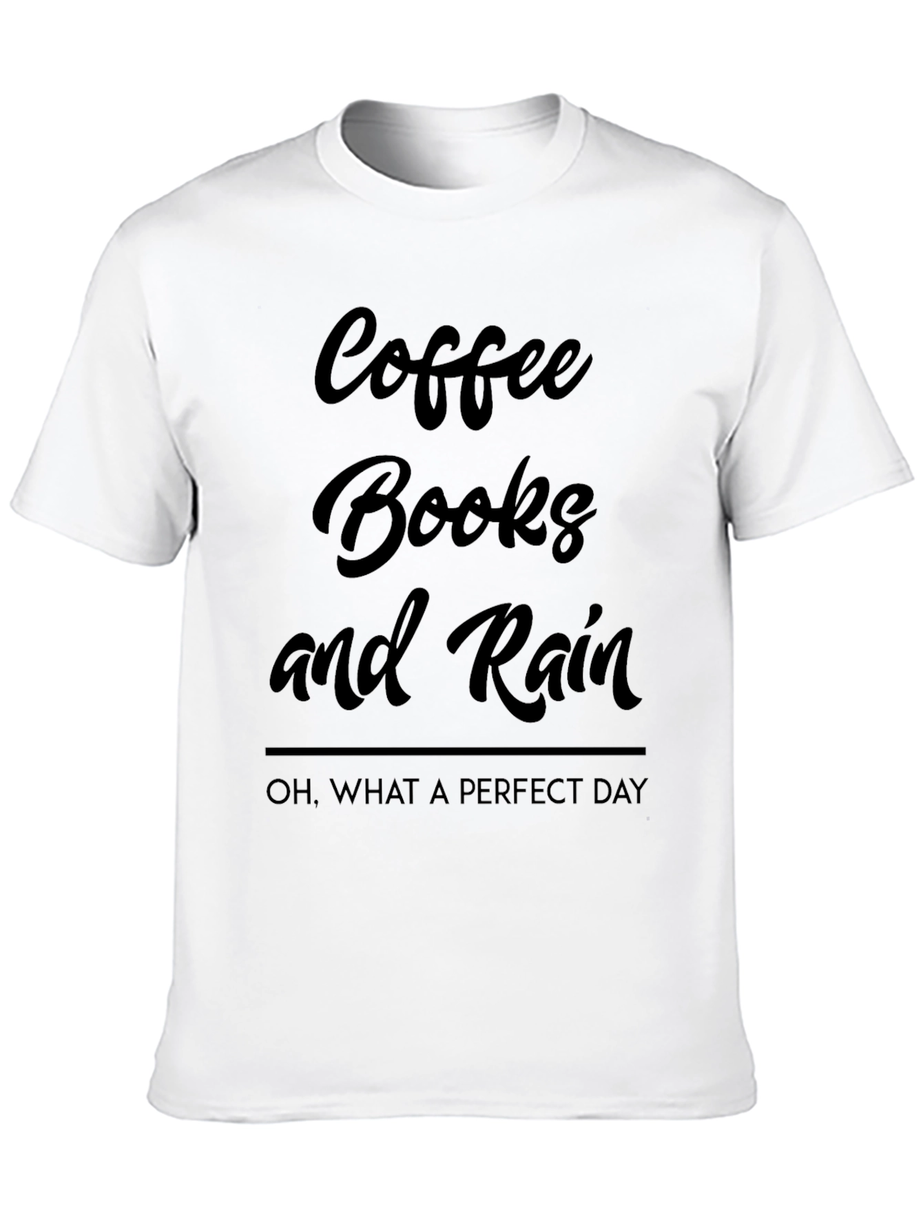 Coffee Books and Rain T-Shirt - Perfect Day Tee