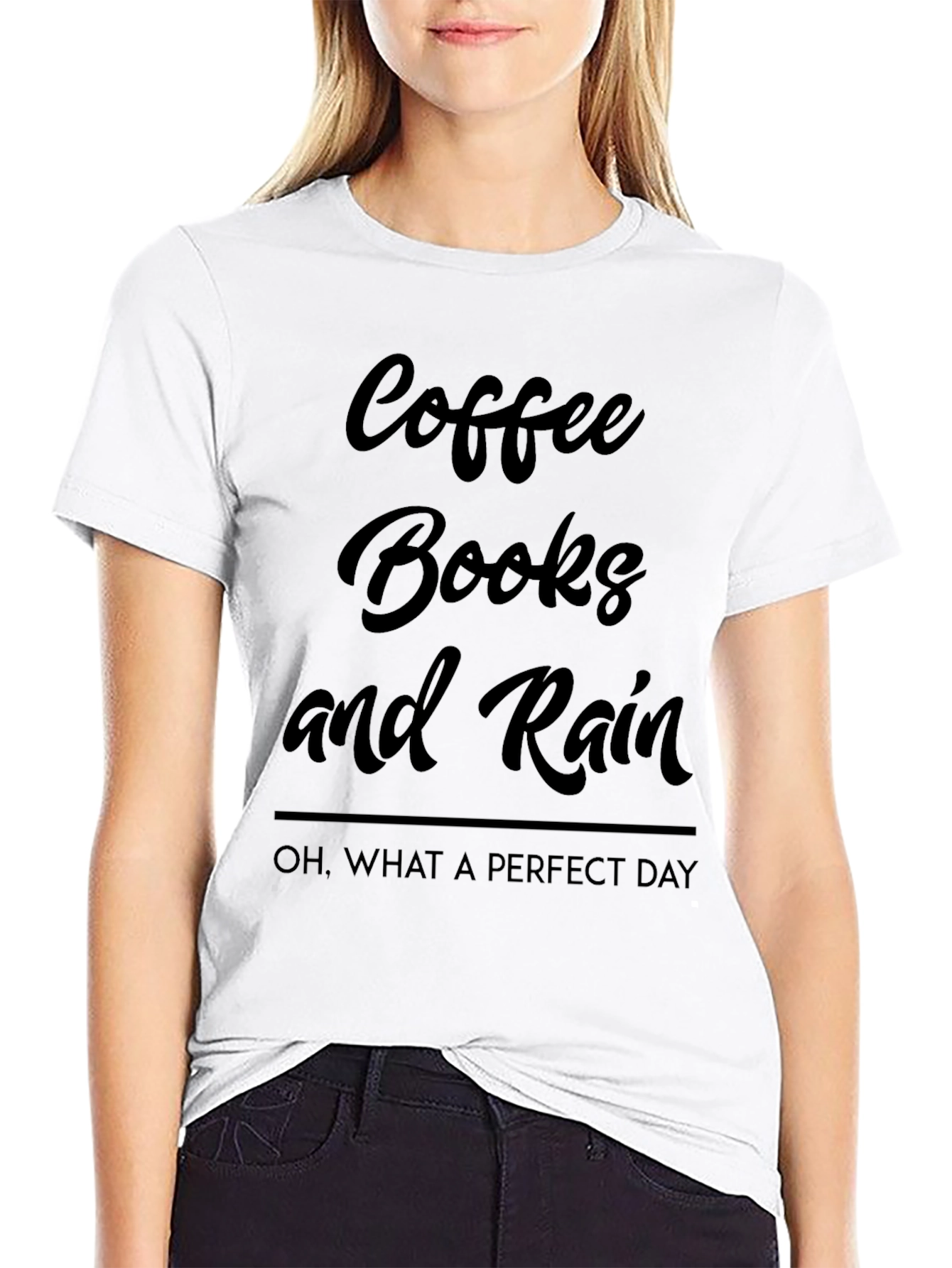 Coffee Books and Rain T-Shirt - Perfect Day Tee