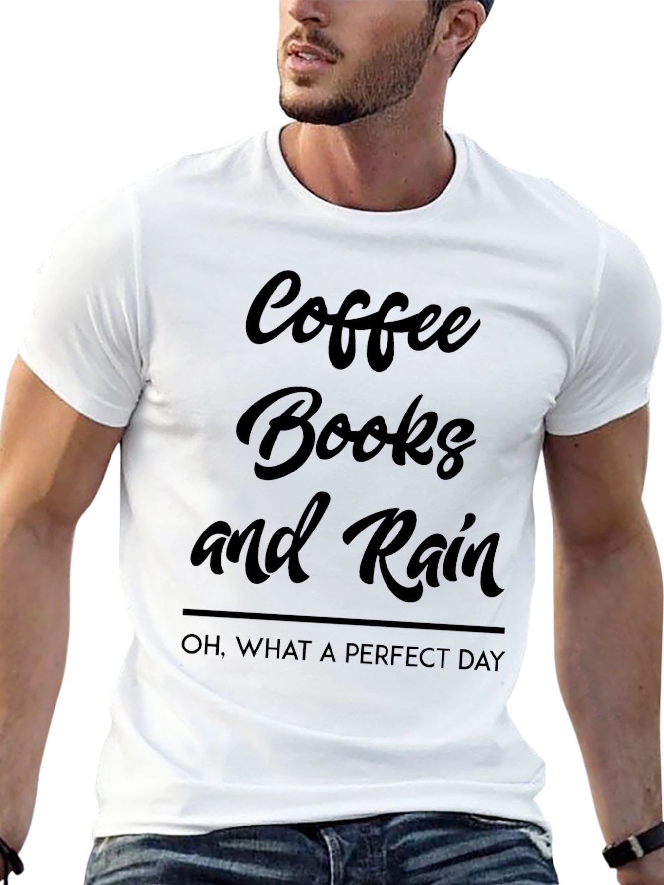 Coffee Books and Rain T-Shirt - Perfect Day Tee