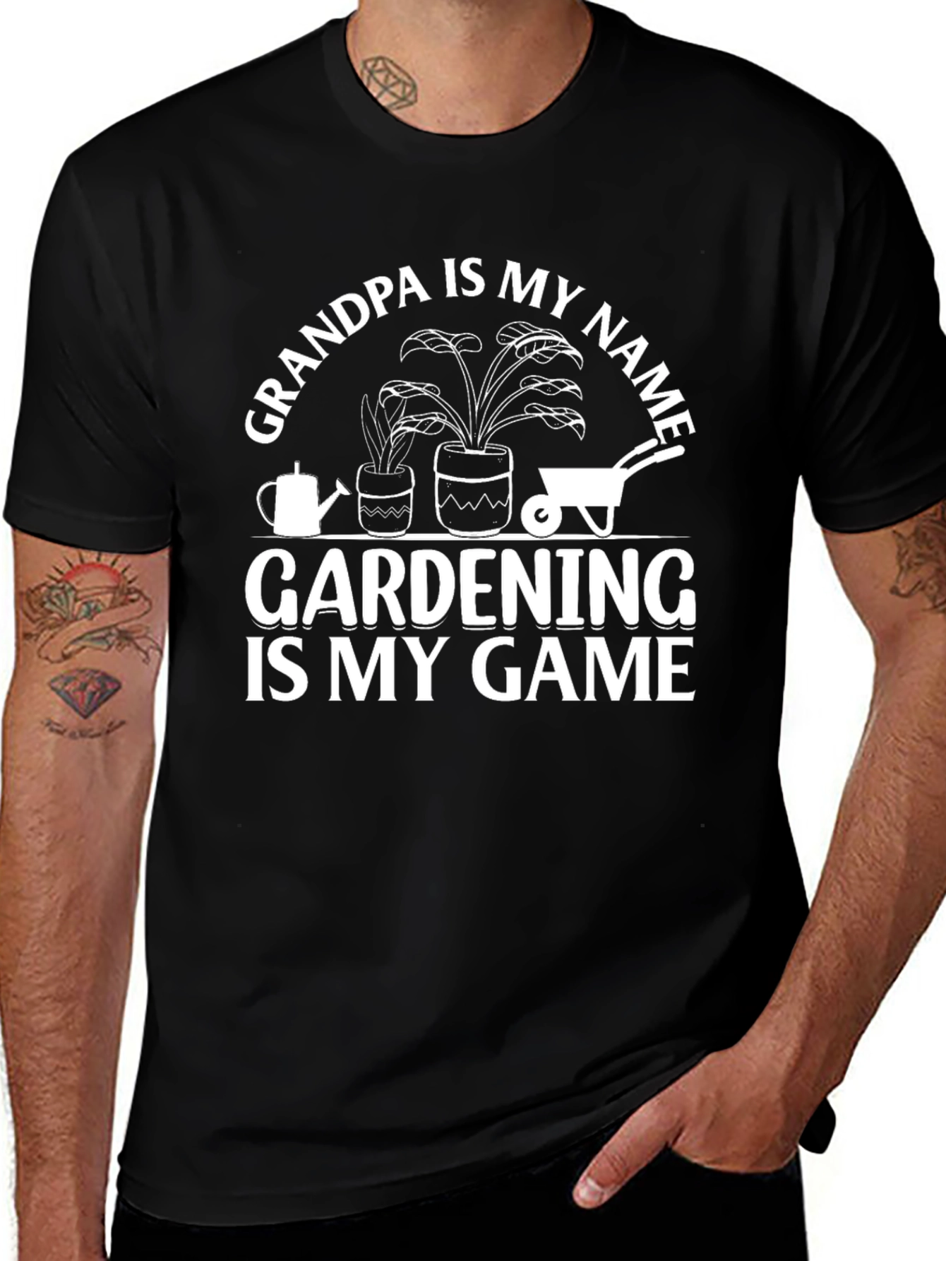 Grandpa Gardening T-Shirt: Name Game