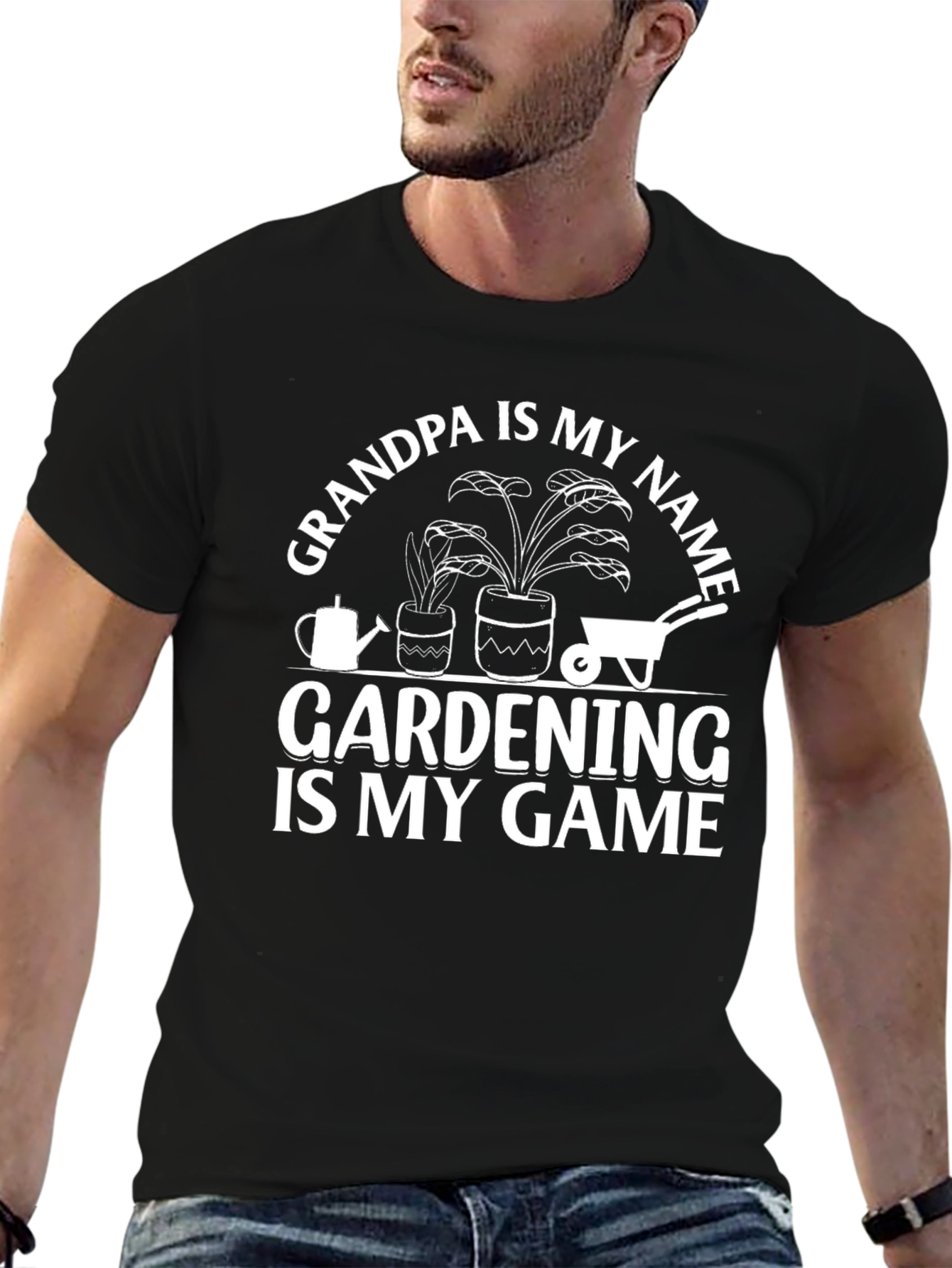 Grandpa Gardening T-Shirt: Name Game